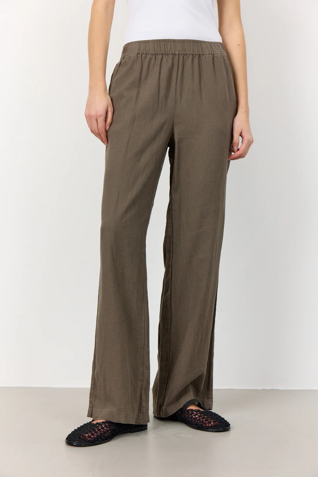 Naja Pants i skön linne/viskos blandning