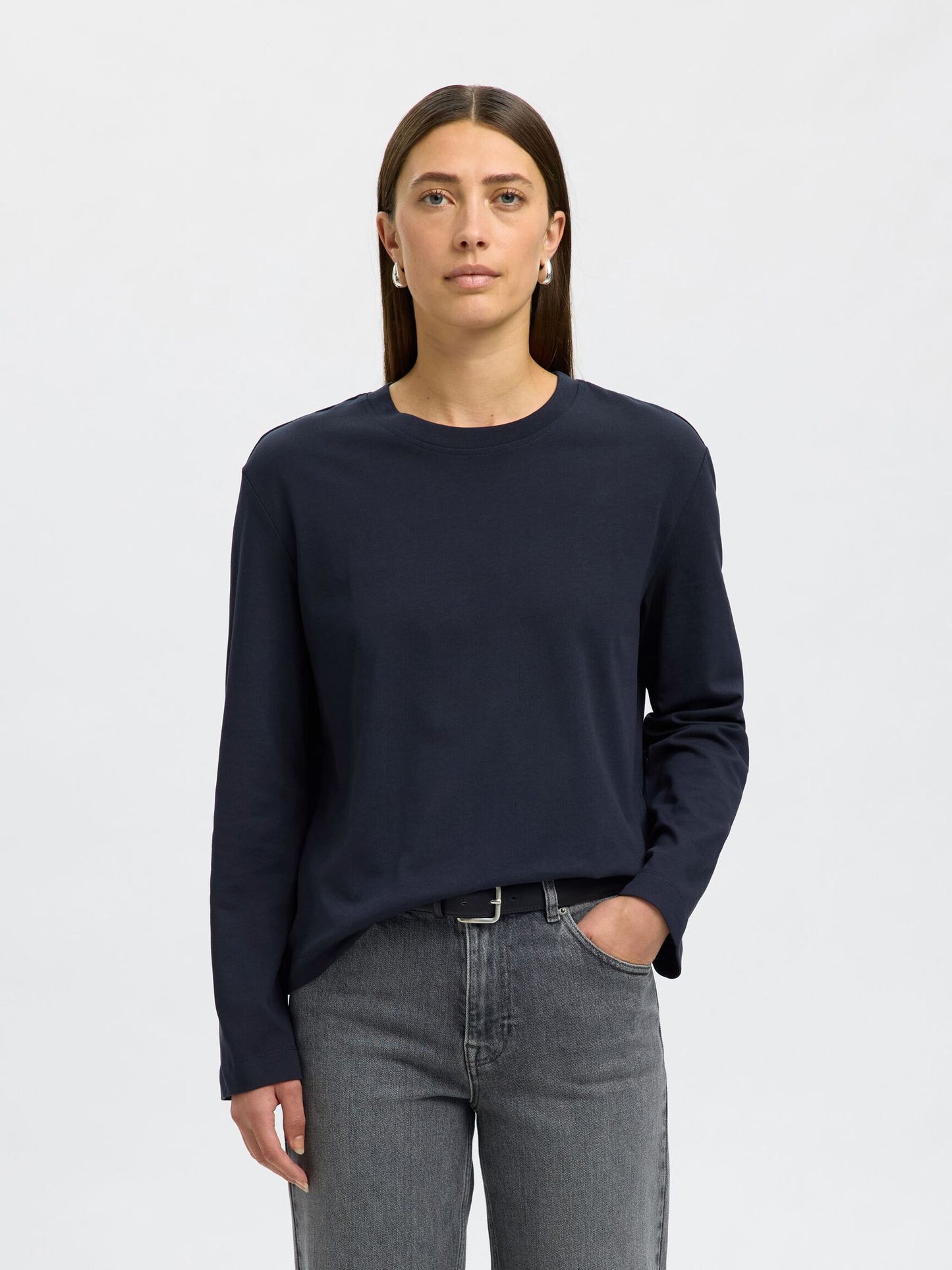 Essential Boxy Tee Långärm