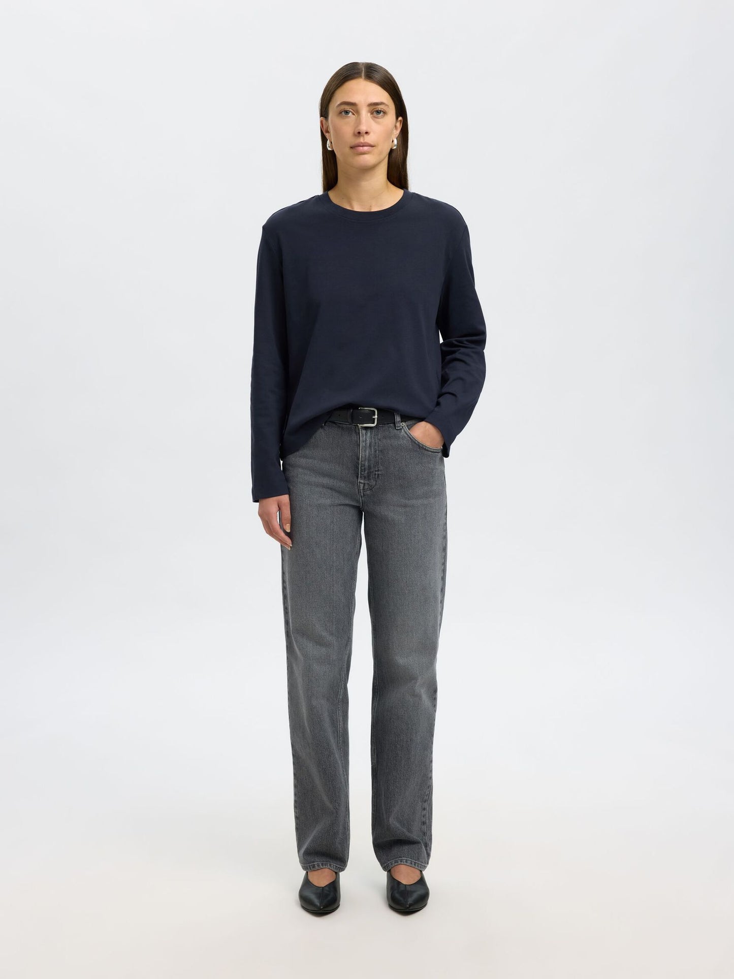 Essential Boxy Tee Långärm