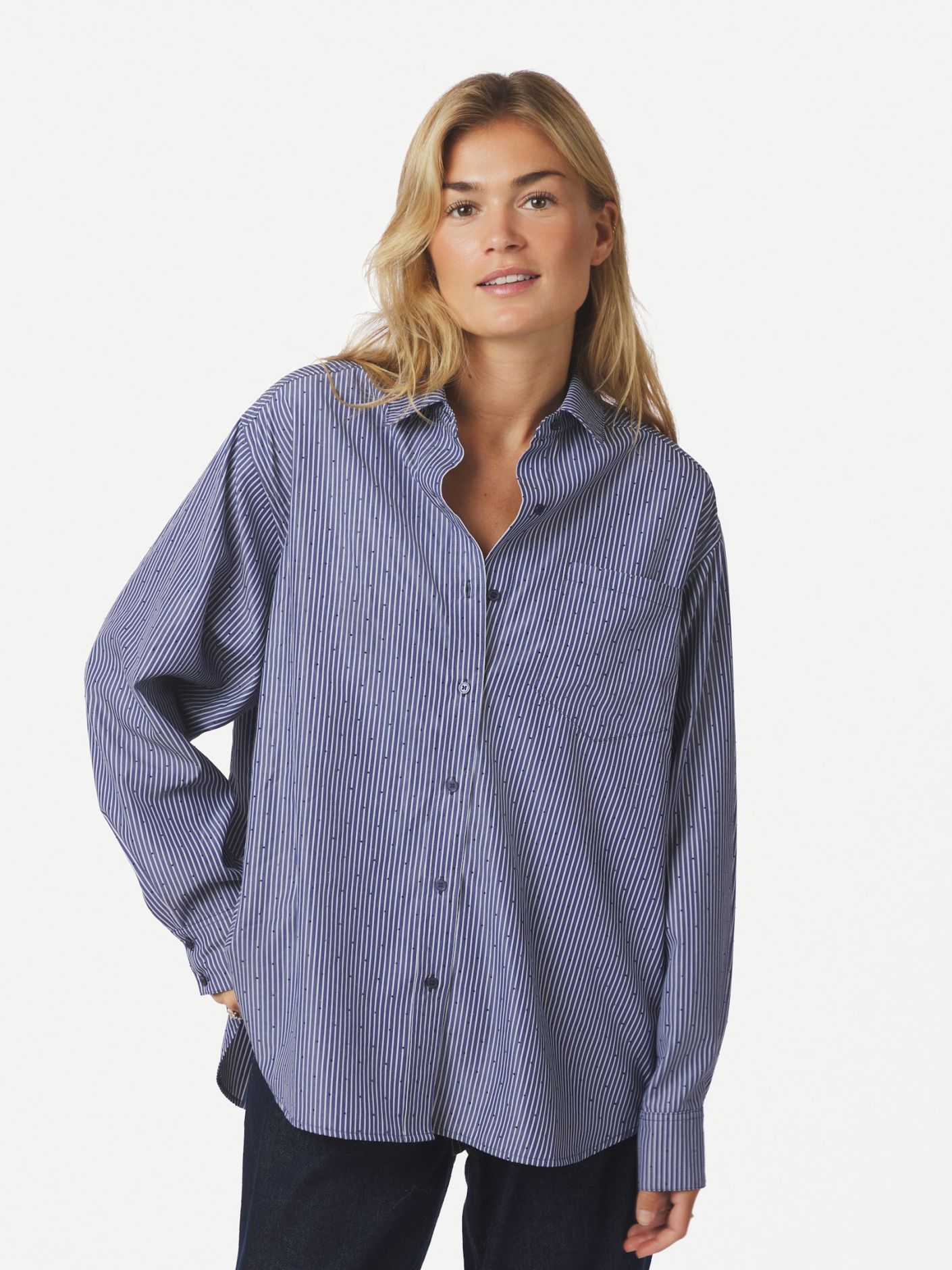 Dalma Stripe Stone Shirt
