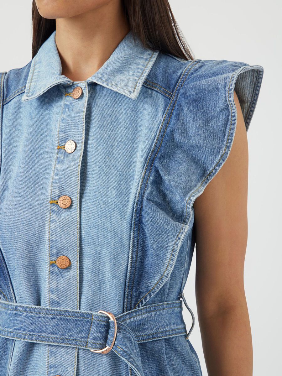 Cawi Denim Long Dress