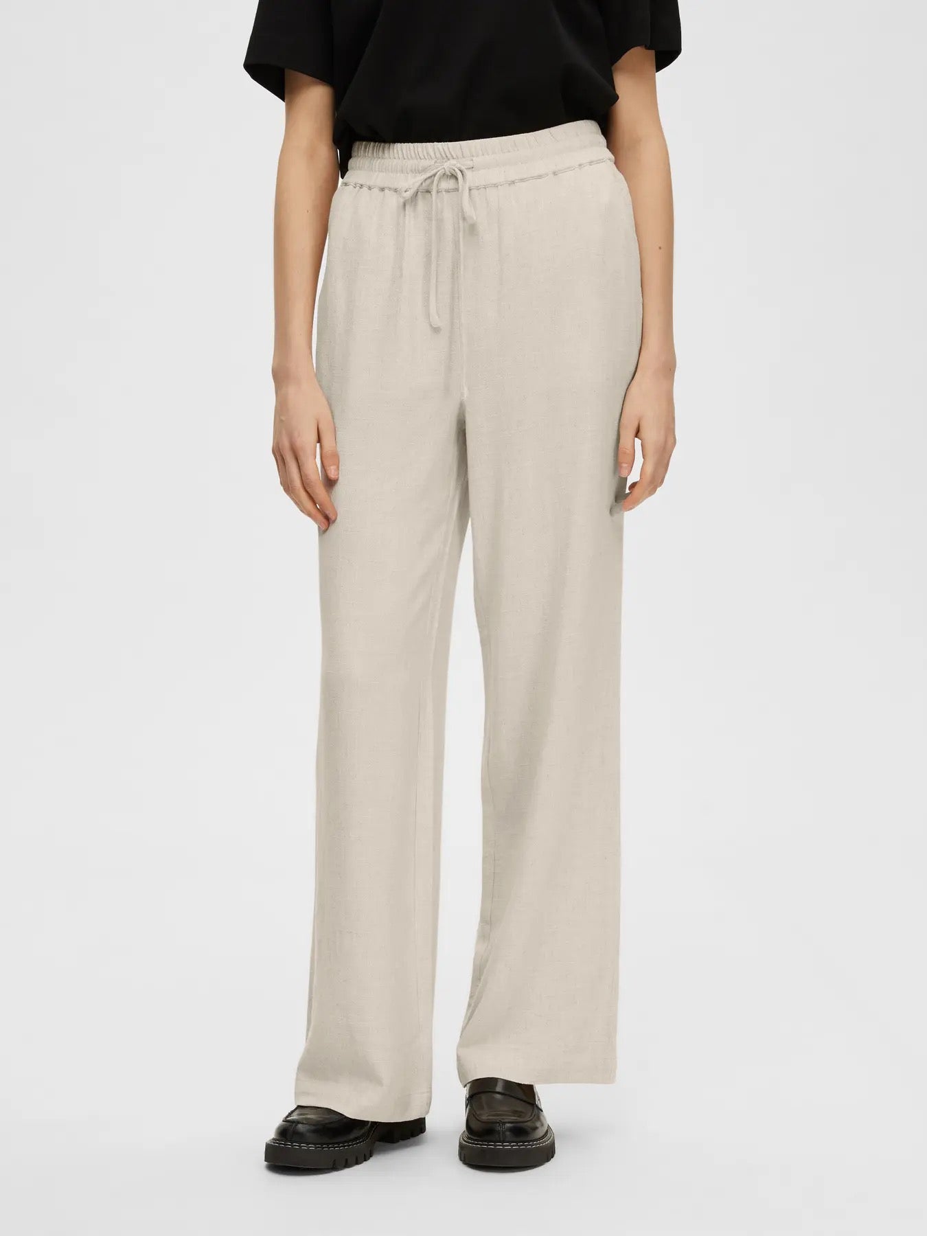 Viva Gulia Pants Linne/Viskos