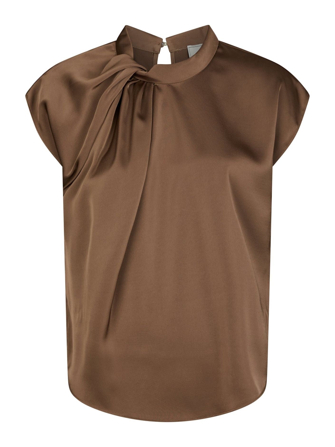 Fleur Drapy Satin Blouse