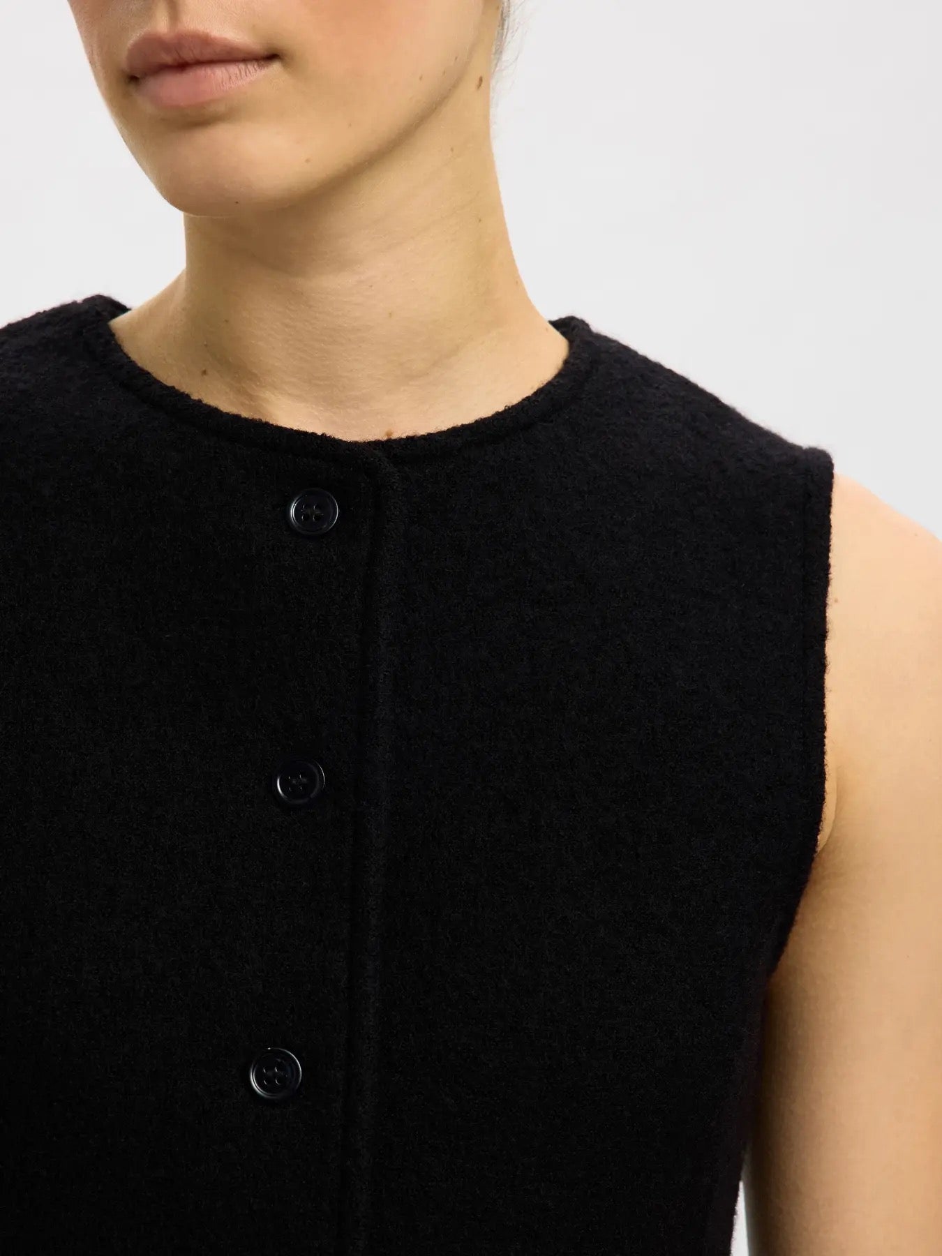 Darla Knit Button Vest