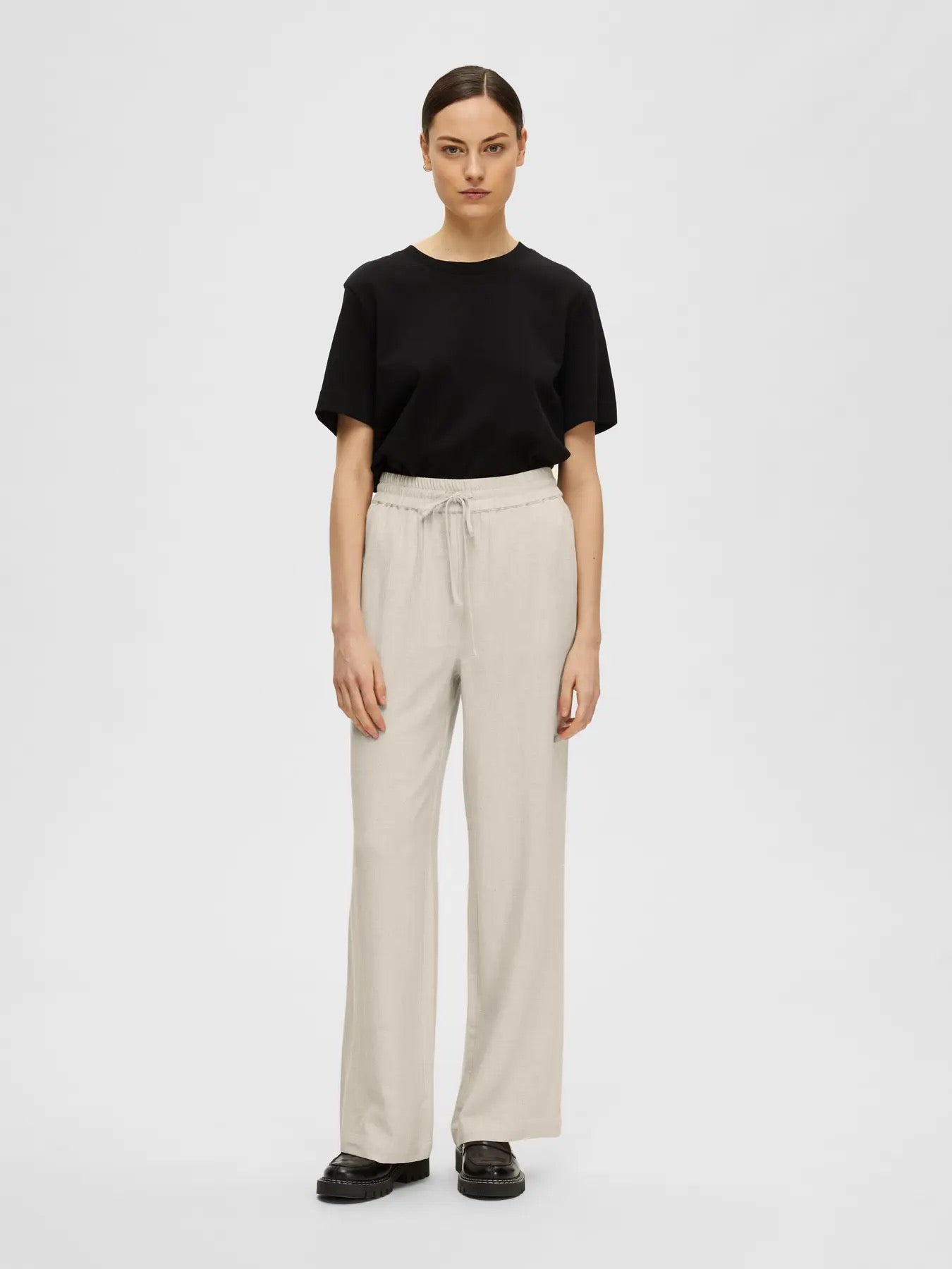 Viva Gulia Pants Linne/Viskos