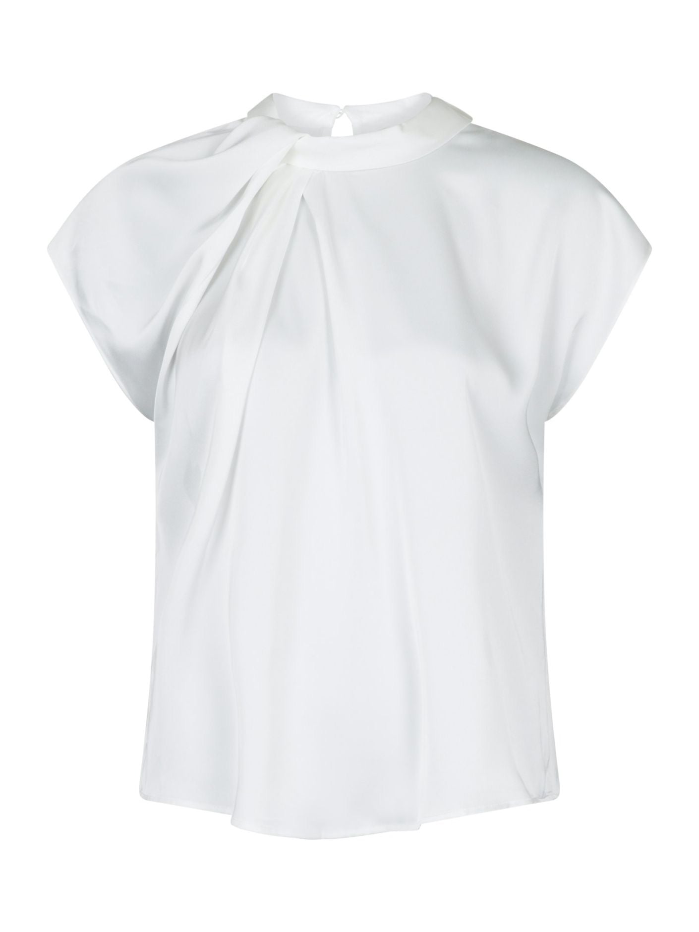 Fleur Drapy Satin Blouse