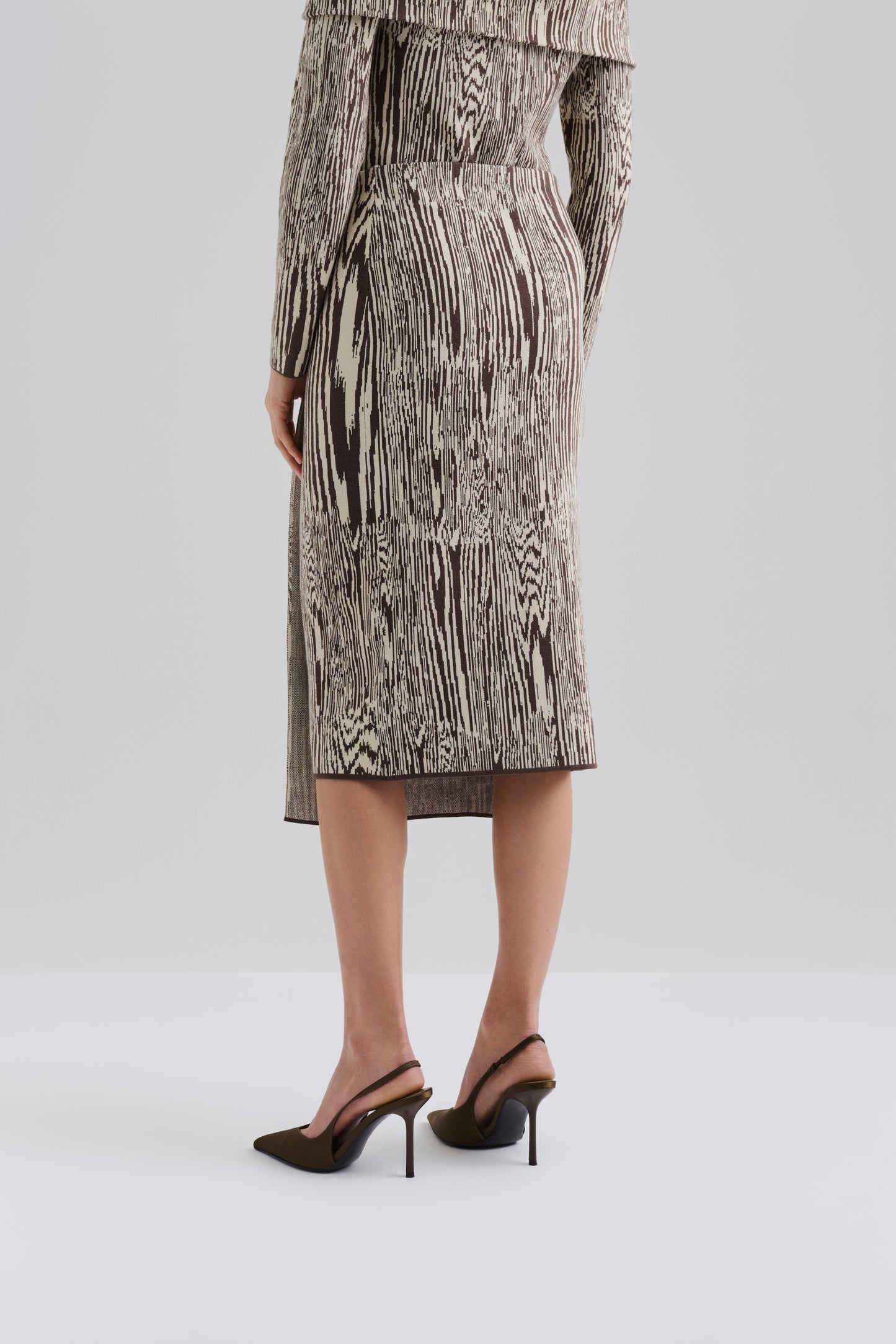 Lois Jaquard Wrap Midi Skirt