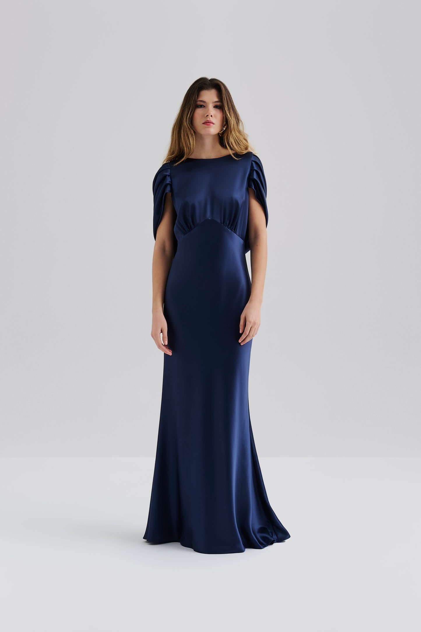 Louise Draped Back Maxi dress
