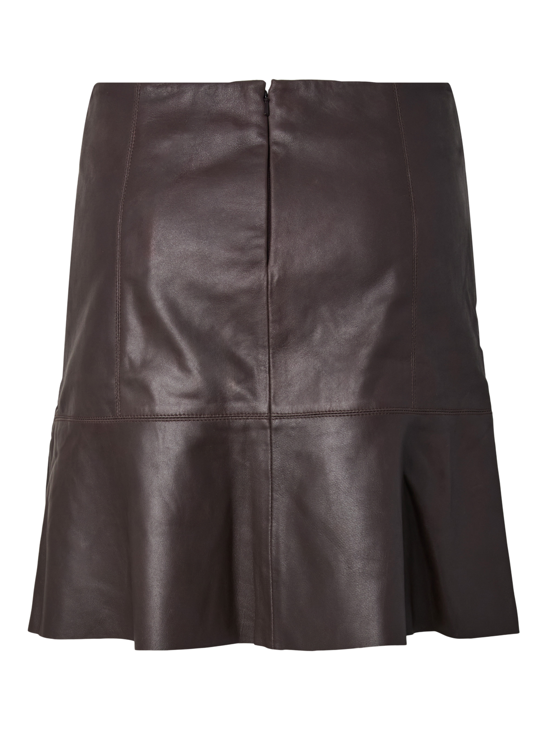 Y.A.S Kjol Chocolate brown Colly