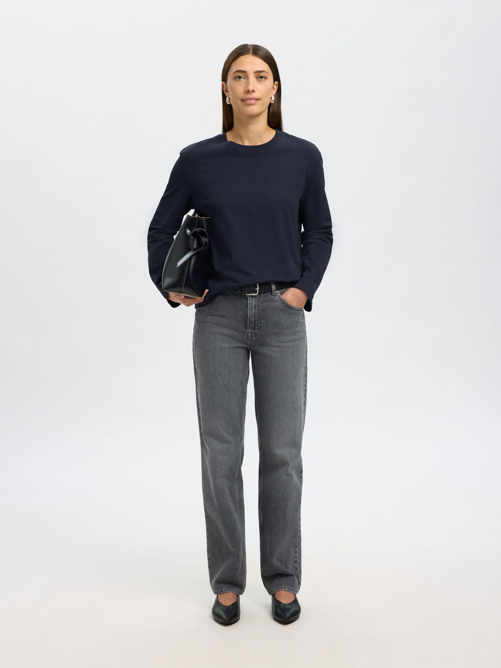 Essential Boxy Tee Långärm