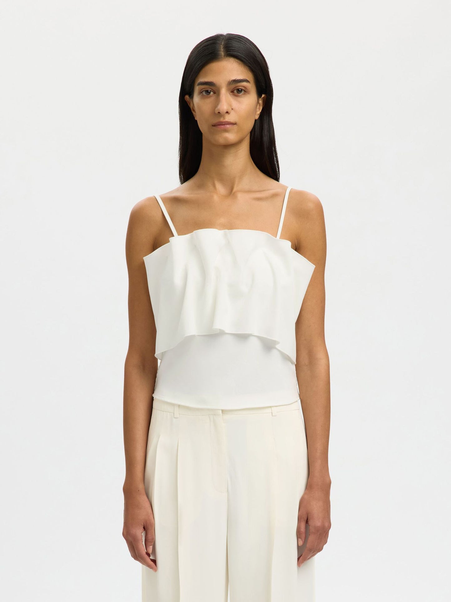 Vinelle Pleated Bandeau Top