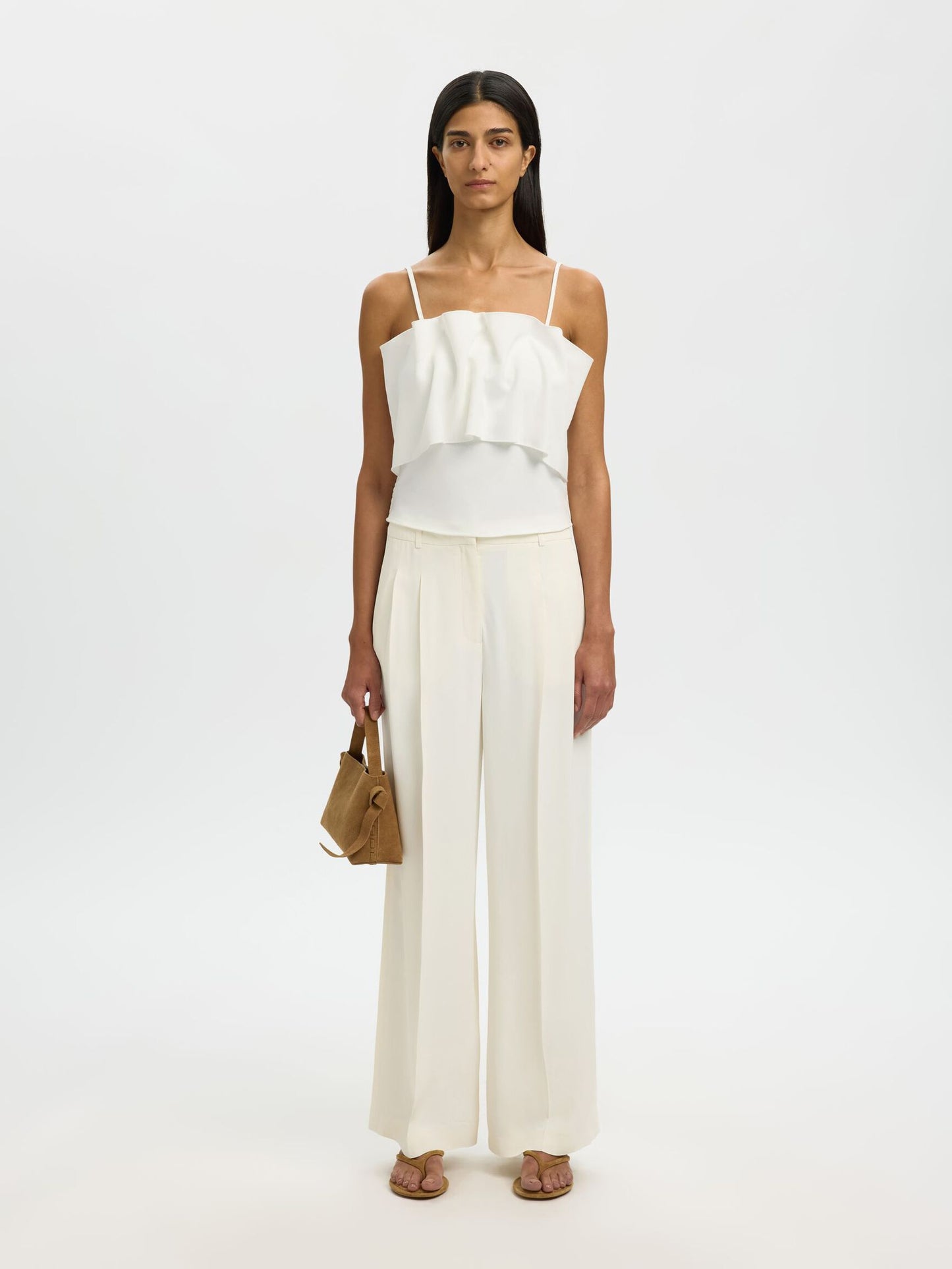 Vinelle Pleated Bandeau Top