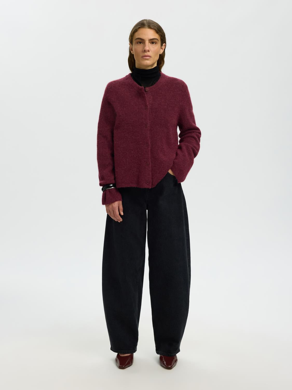 Selected Women Lulu Cardigan New Ls Knit
