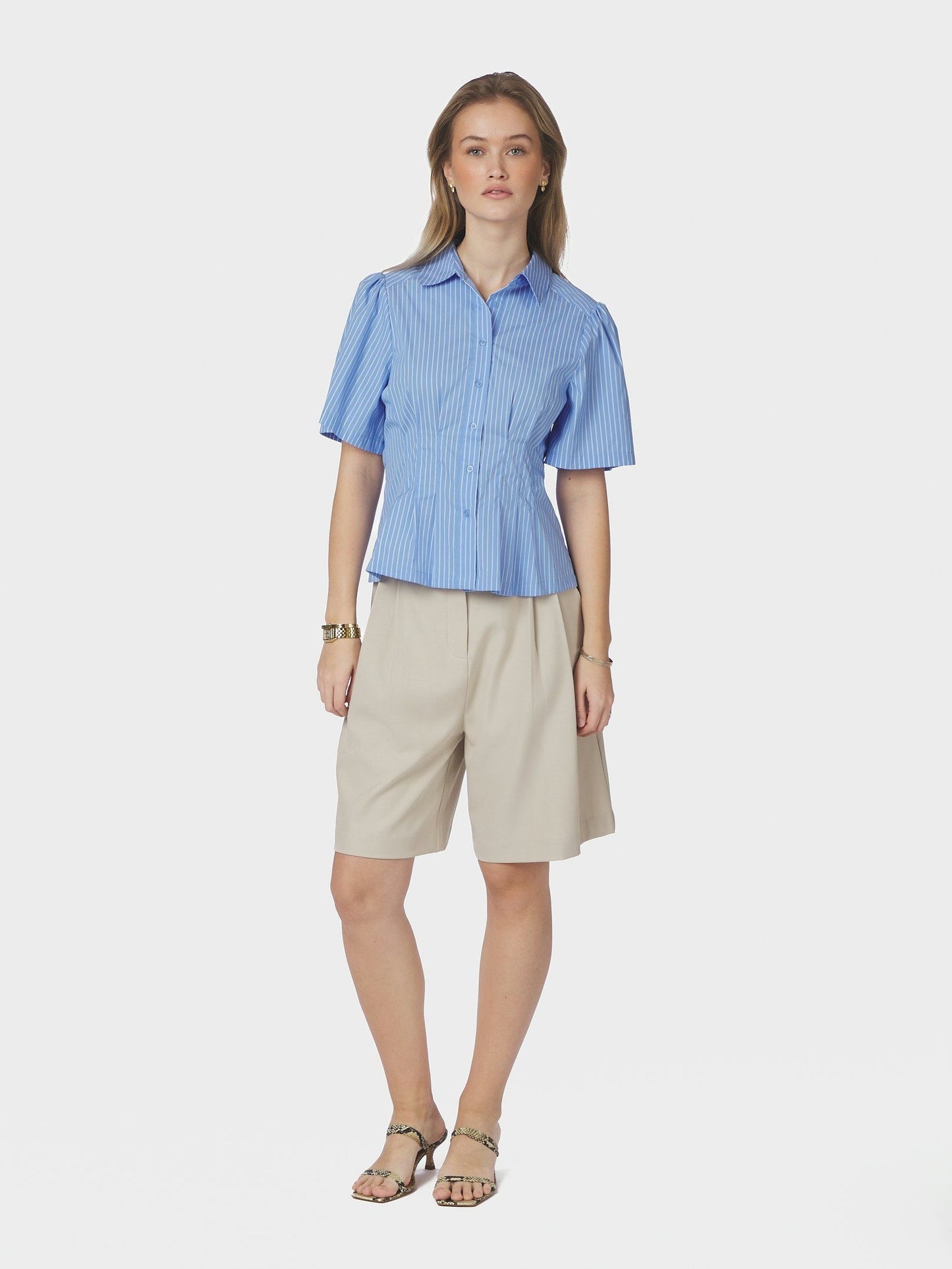 Neo Noir Balara Stripe Poplin Shirt