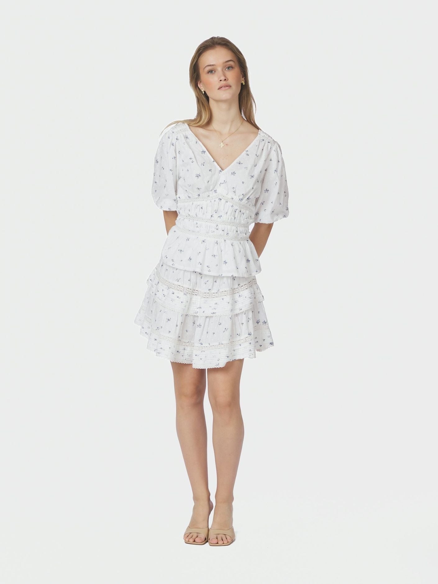 Neo Noir Sapura Flower Dobby Blouse