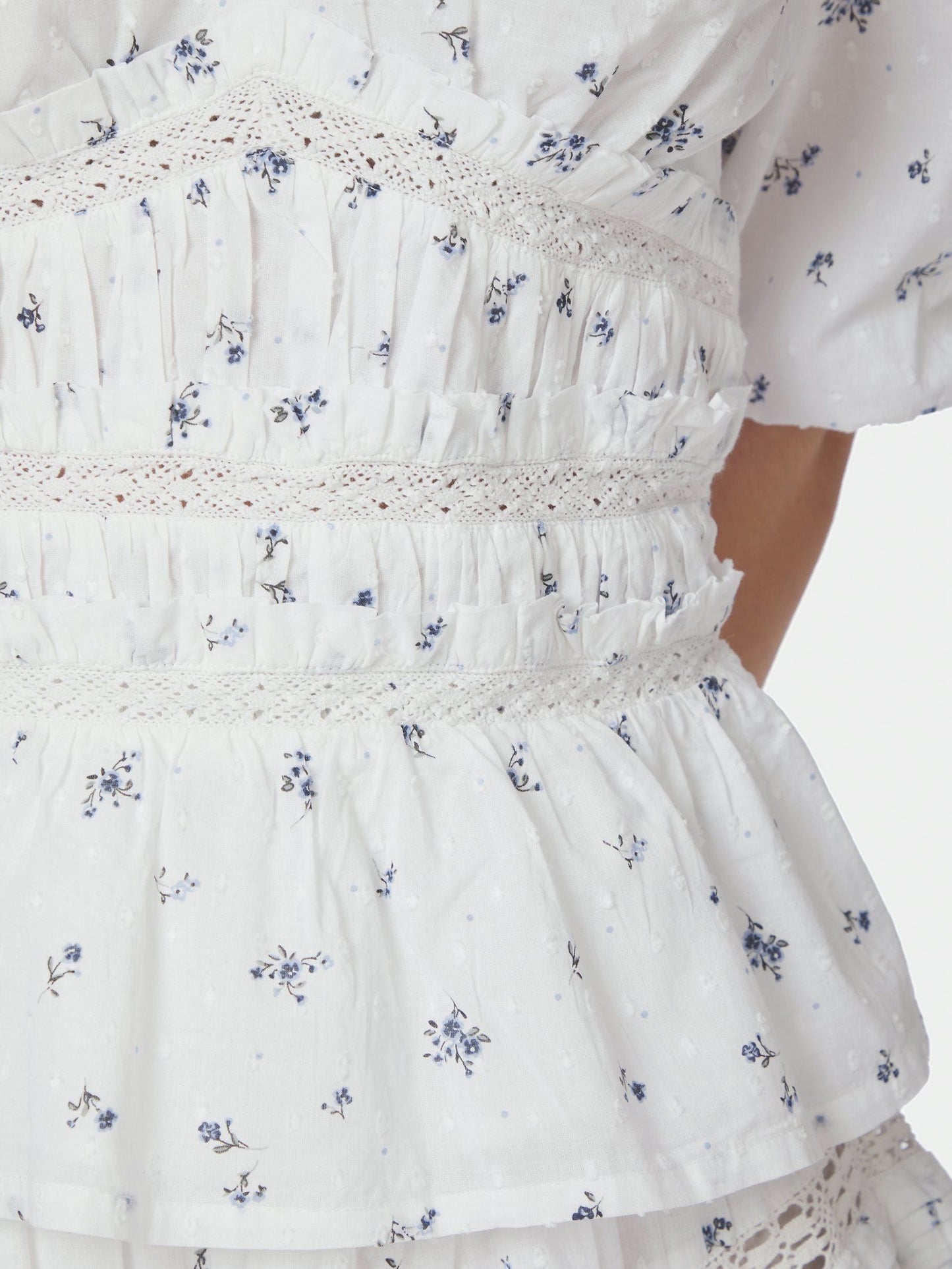 Neo Noir Sapura Flower Dobby Blouse