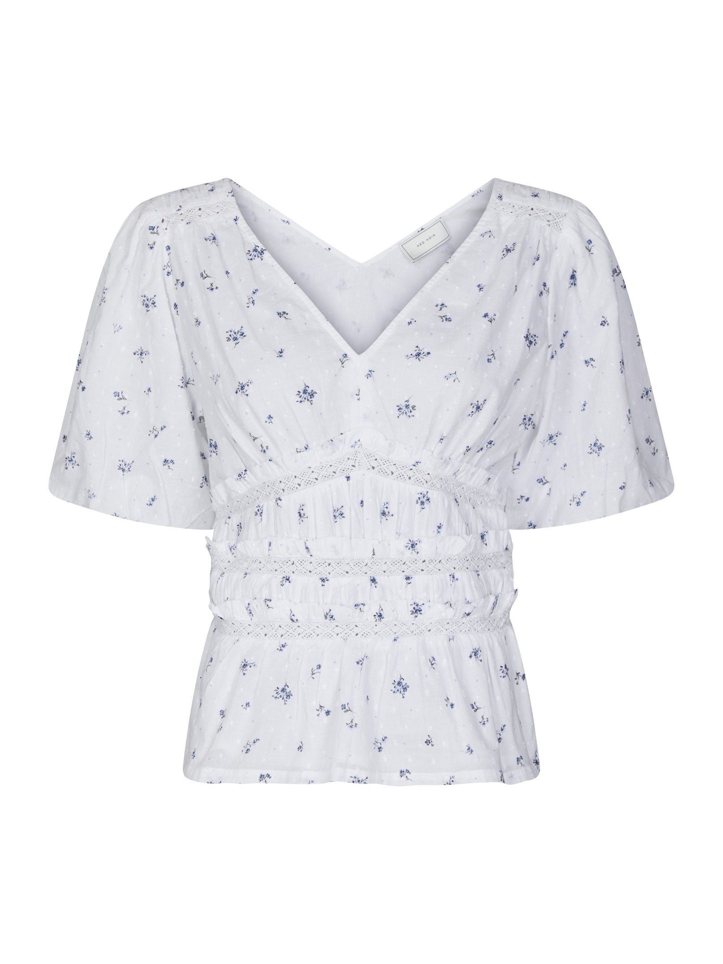 Neo Noir Sapura Flower Dobby Blouse