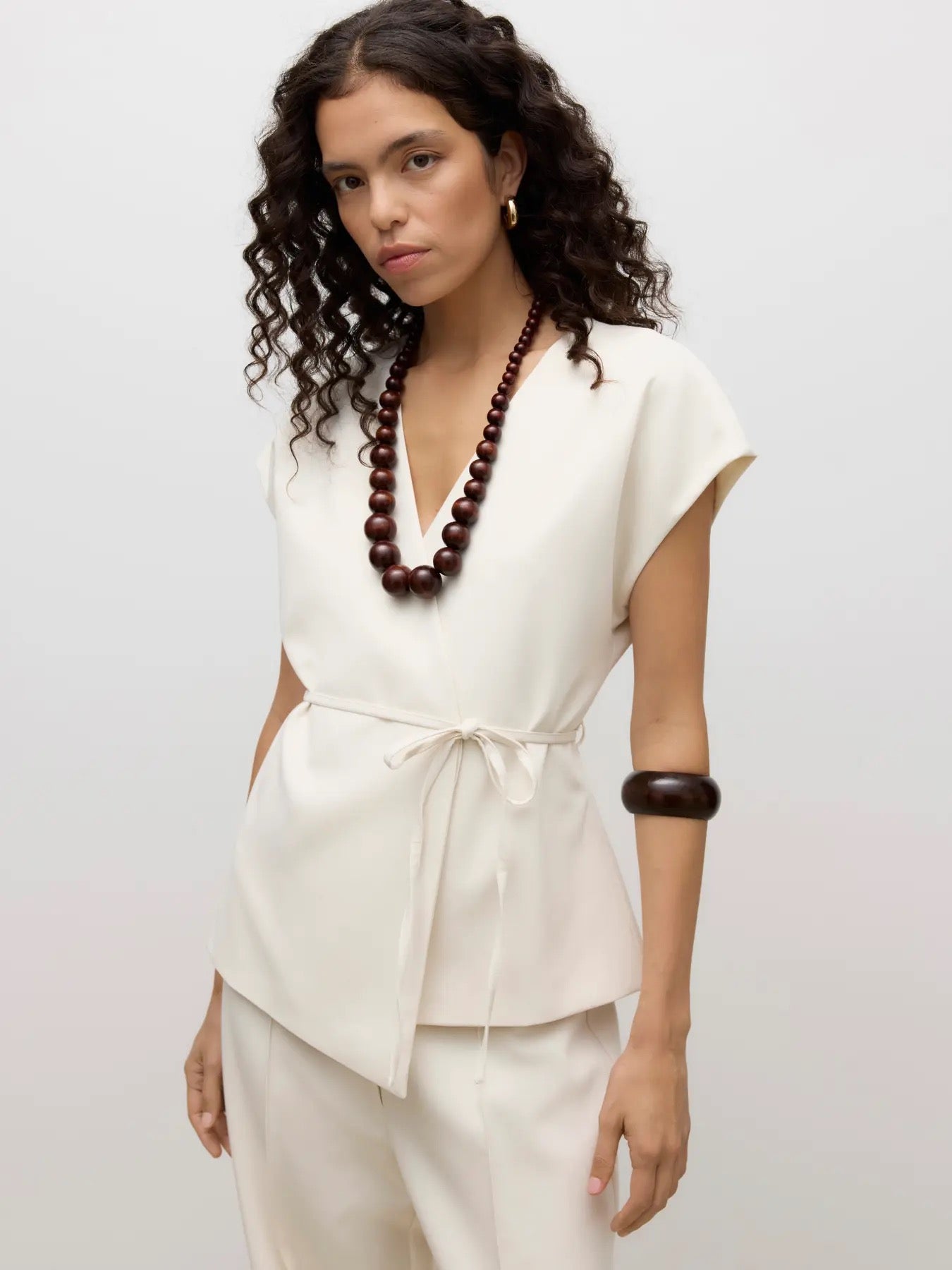 Vannah V-neck Midi Waistcoat