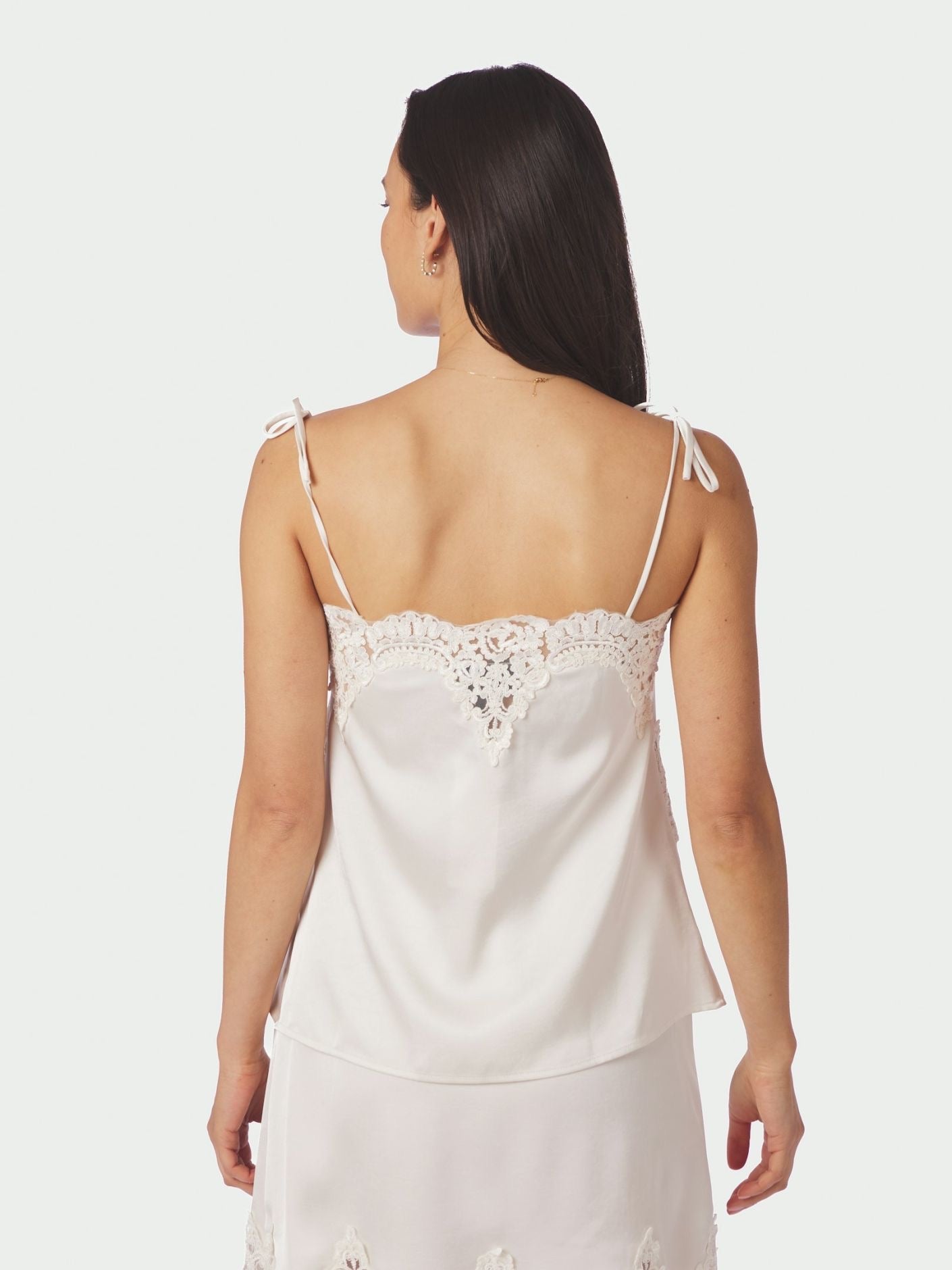 Kaela Heavy Sateen Lace Top