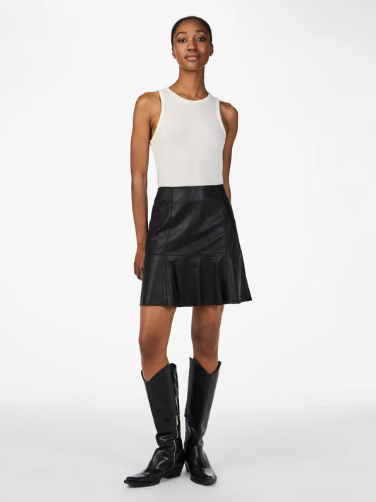 Colly Leather Skirt