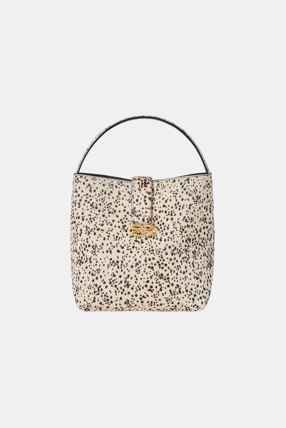 Monogram Leather Bucket Bag