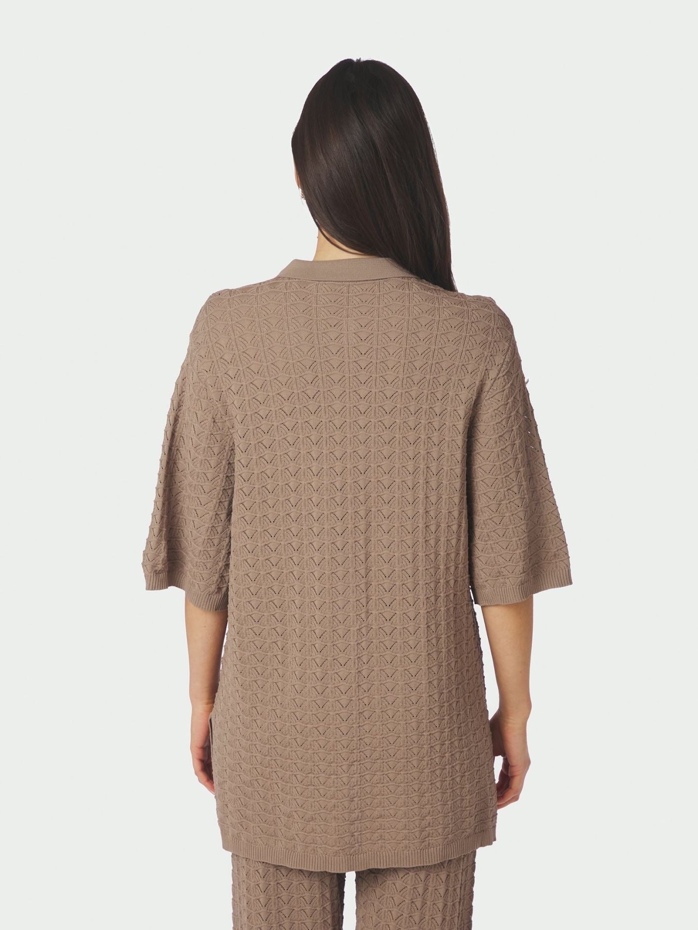 Neo Noir Sette Fine Crochet Blouse