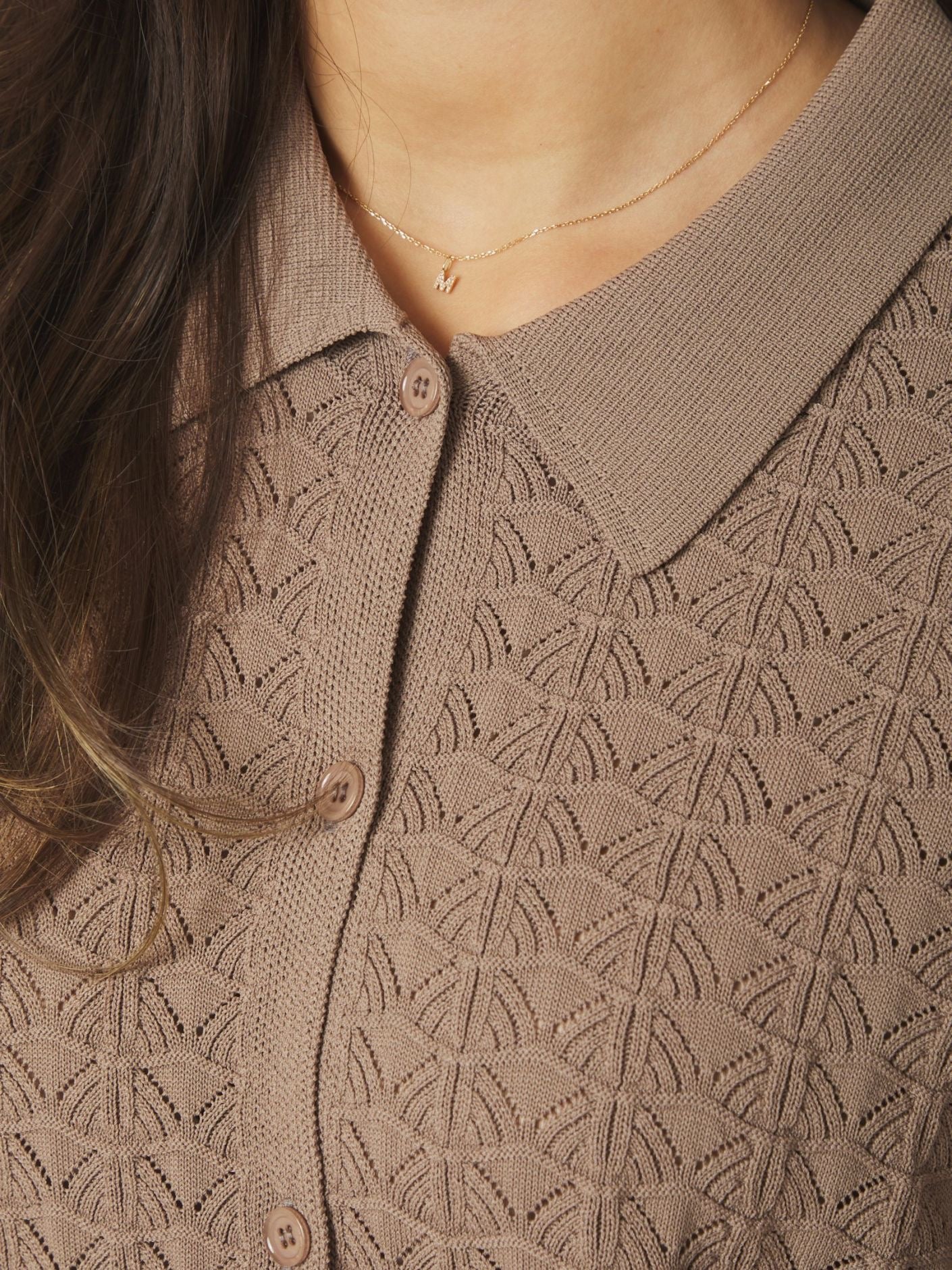 Neo Noir Sette Fine Crochet Blouse
