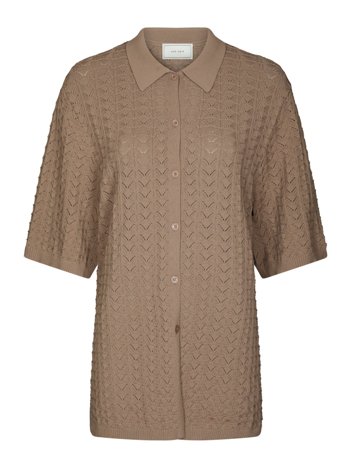 Neo Noir Sette Fine Crochet Blouse