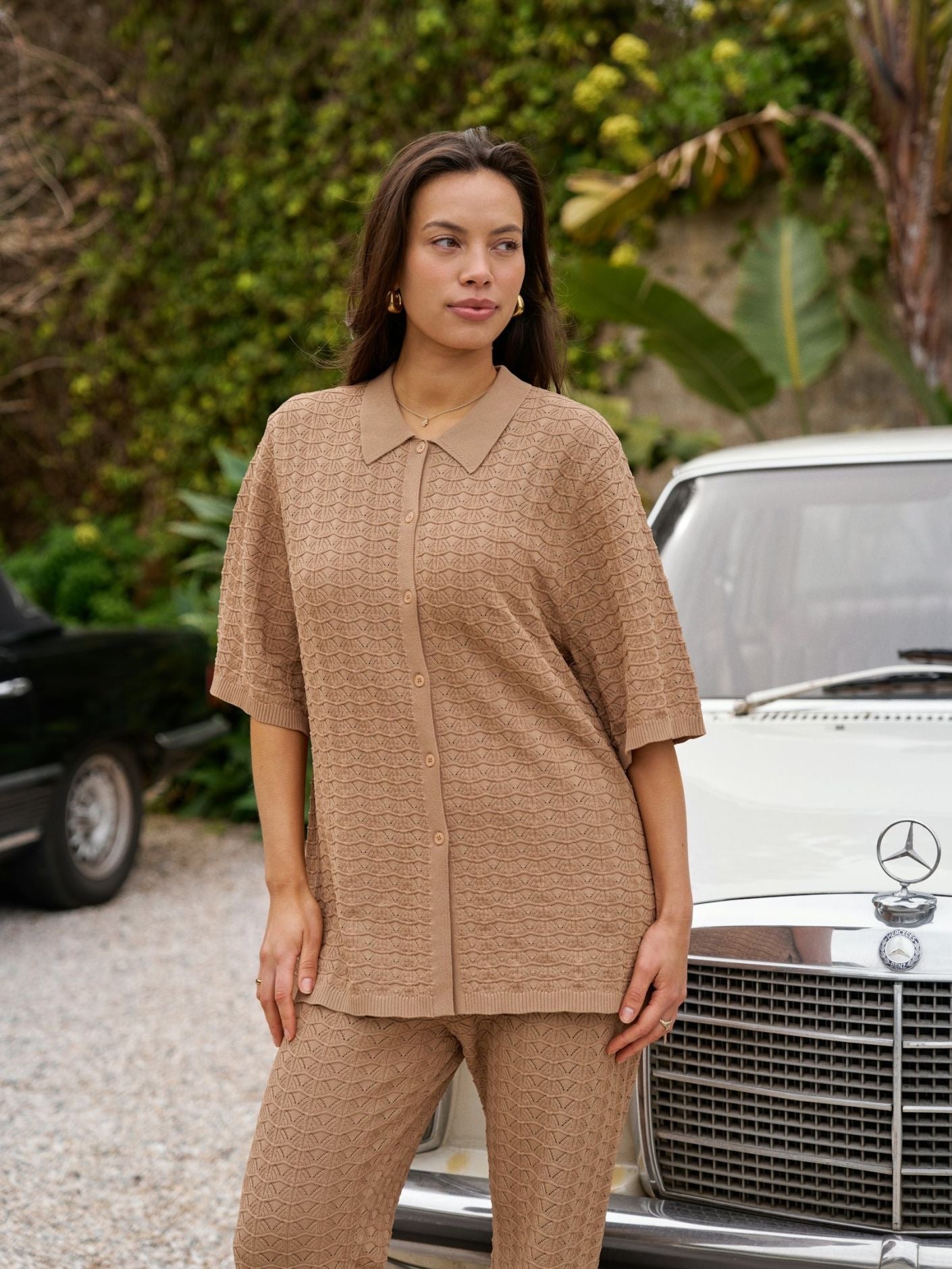 Neo Noir Sette Fine Crochet Blouse