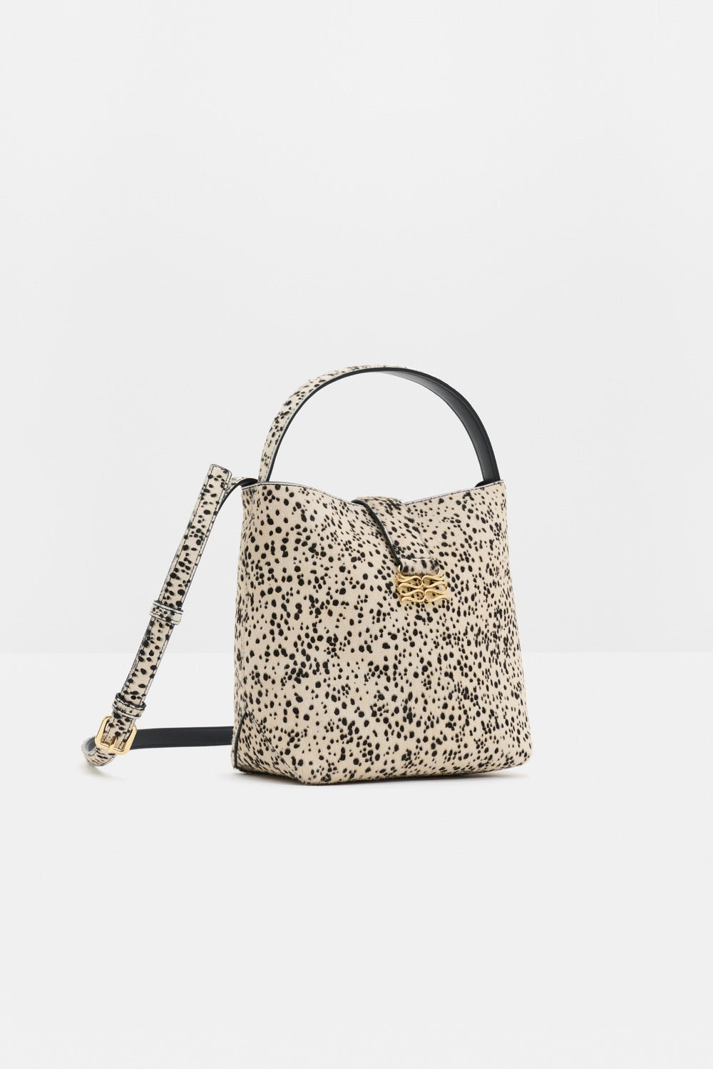 Monogram Leather Bucket Bag