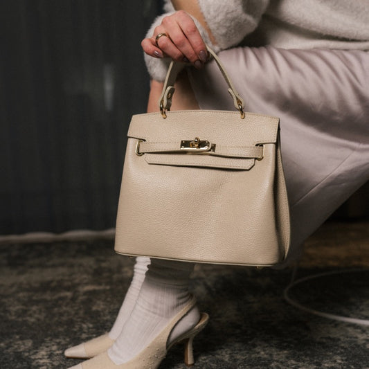 Läderväska Rivoli D 37 Latte