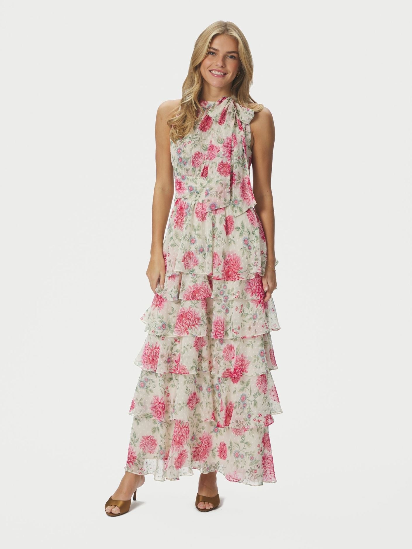 Marli Solid Chiffon Dress