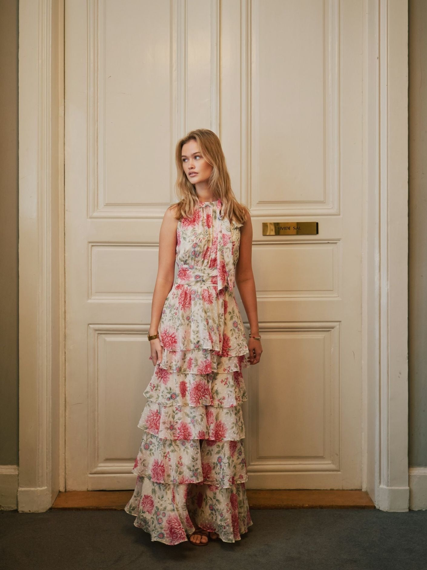 Marli Solid Chiffon Dress