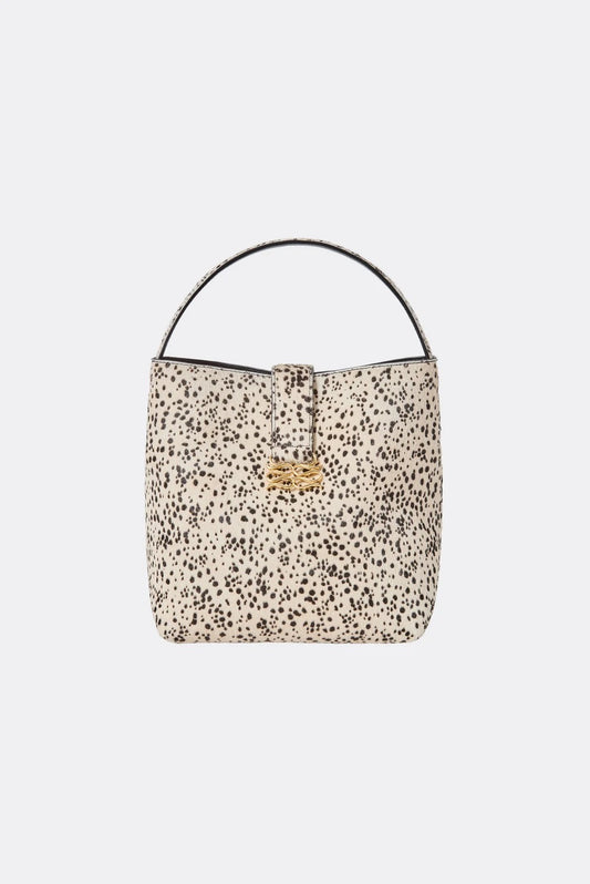 Monogram Leather Bucket Bag