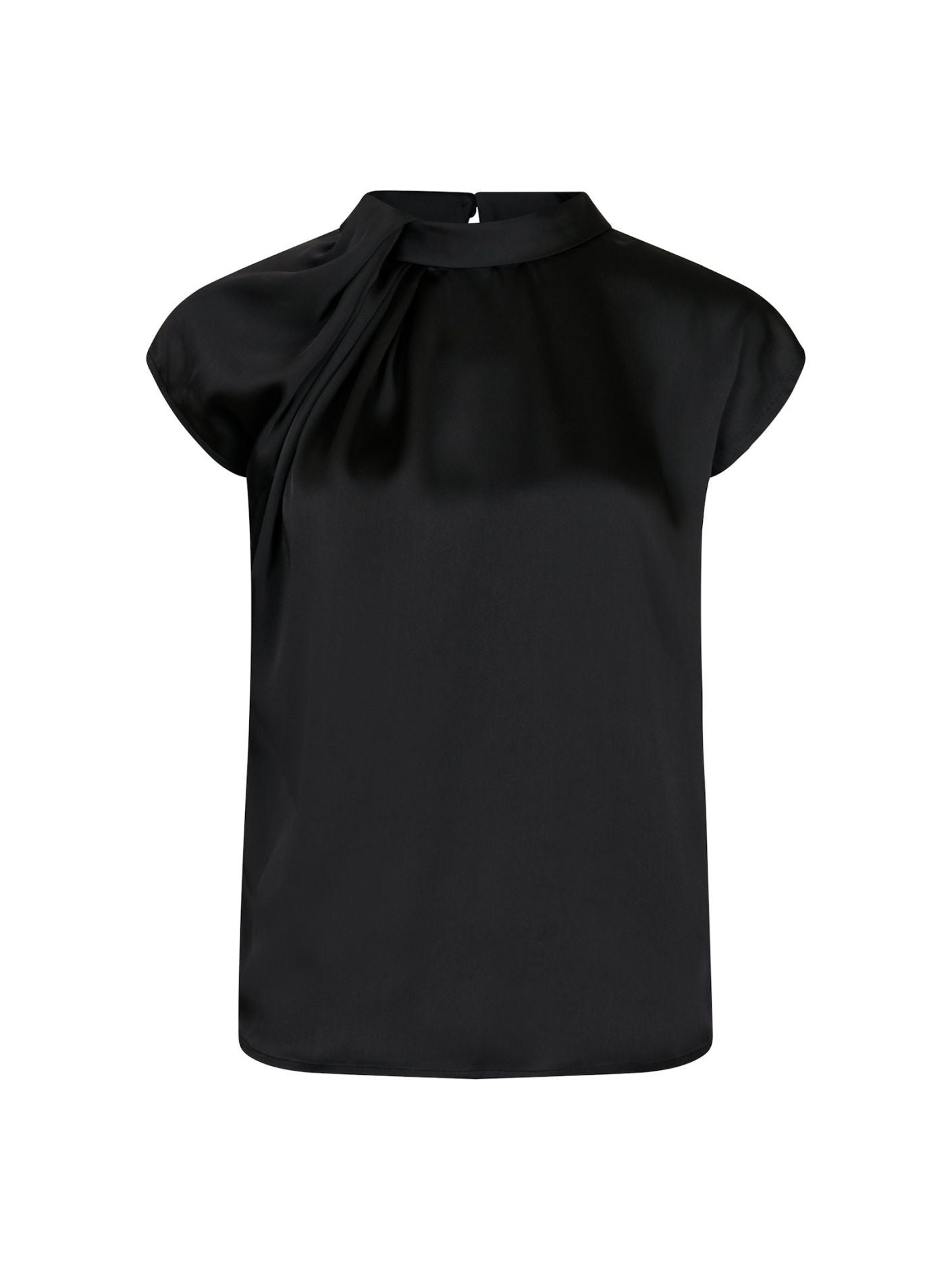 Fleur Drapy Satin Blouse