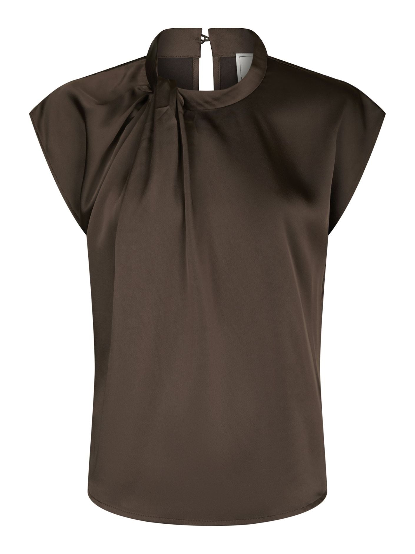 Fleur Drapy Satin Blouse