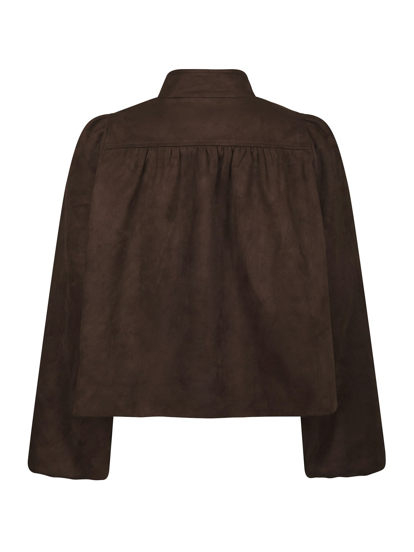 Neo Noir - Jacket - Dark brown - Tirsa Faux Suede