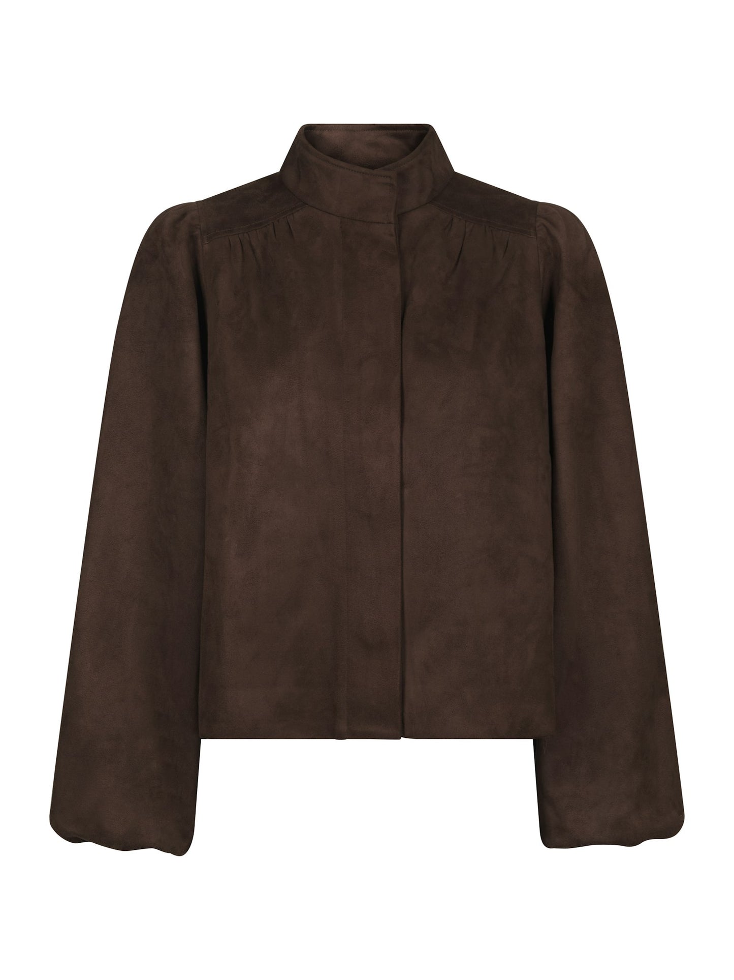 Neo Noir - Jacket - Dark brown - Tirsa Faux Suede