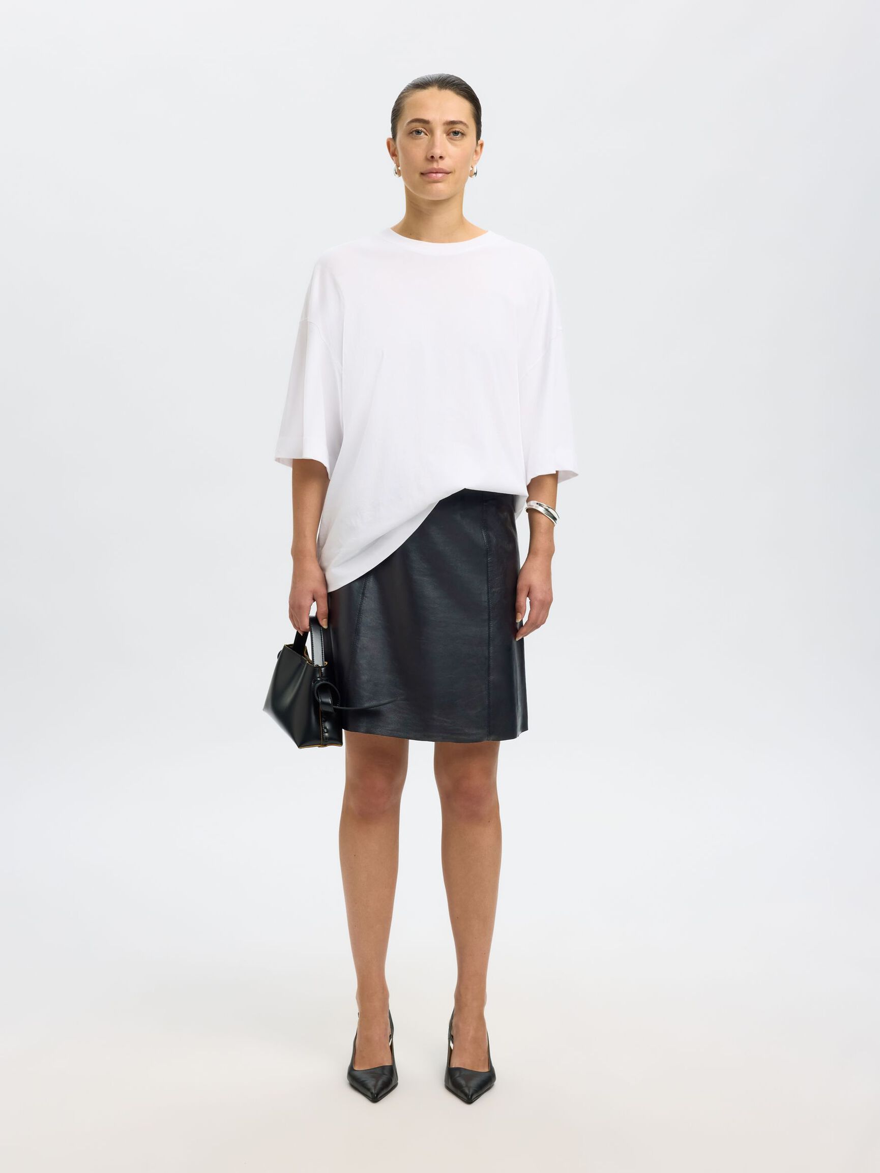 Ibi Leather Skirt