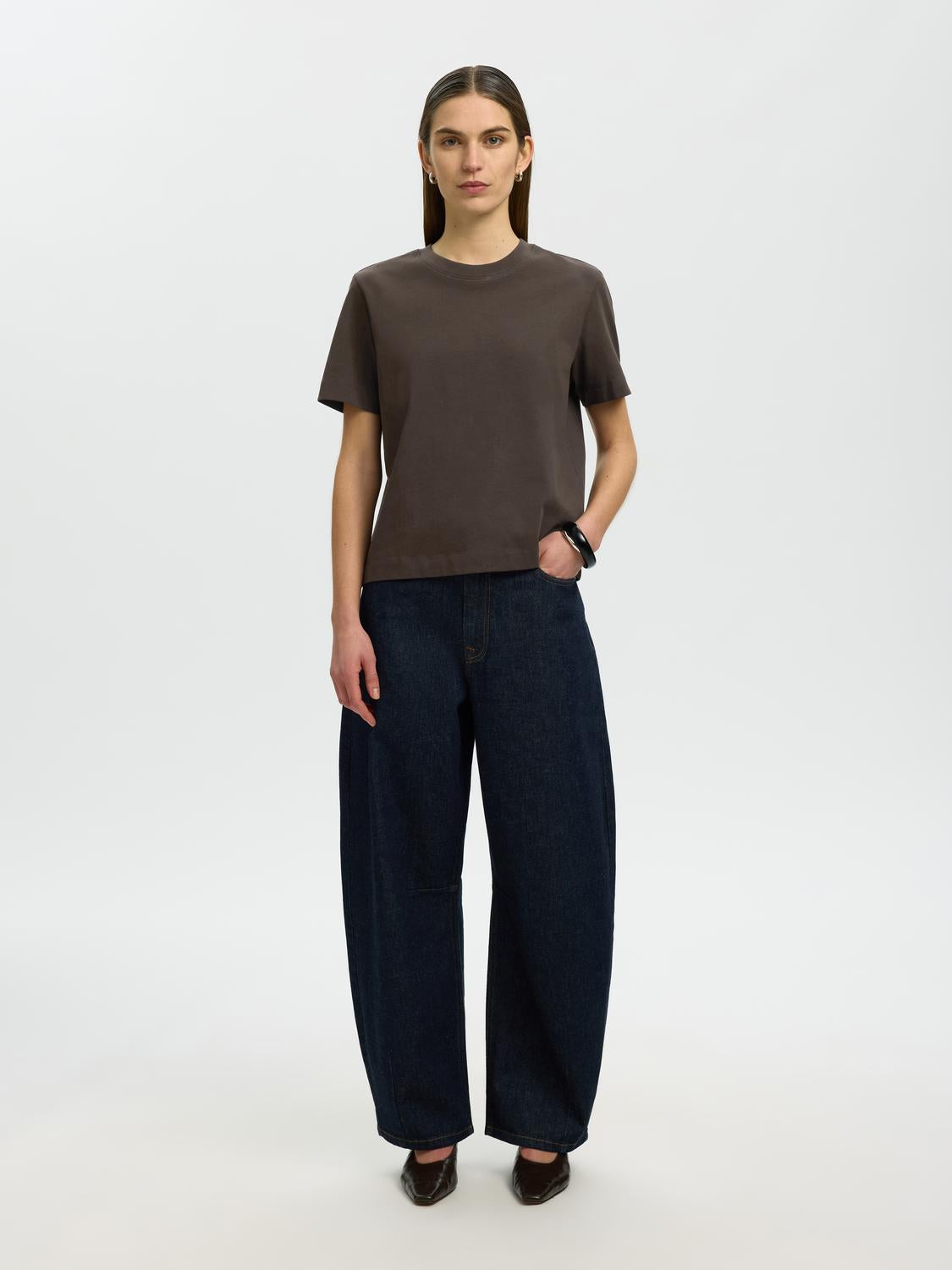 Selected Women - T-shirt - Delicioso - Slwessential Ss Boxy Tee Noos