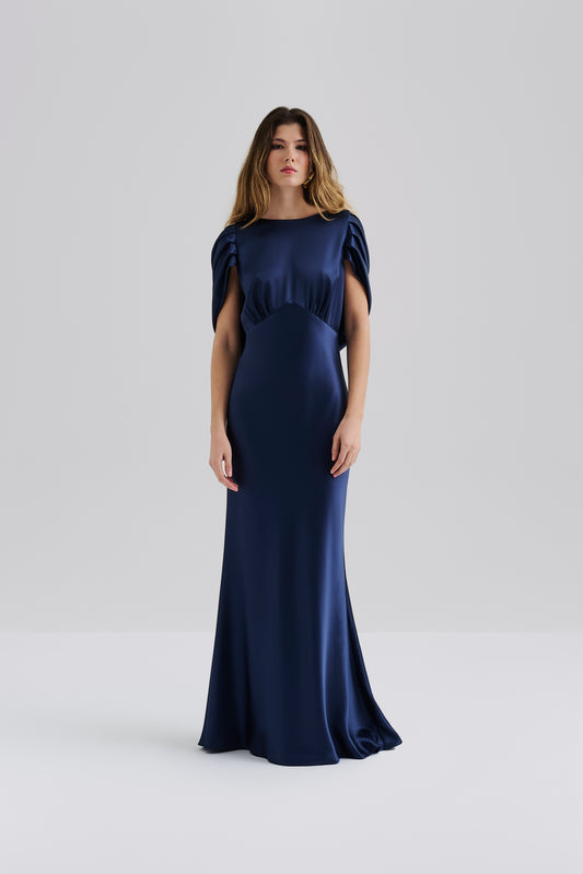 Louise Draped Back Maxi dress