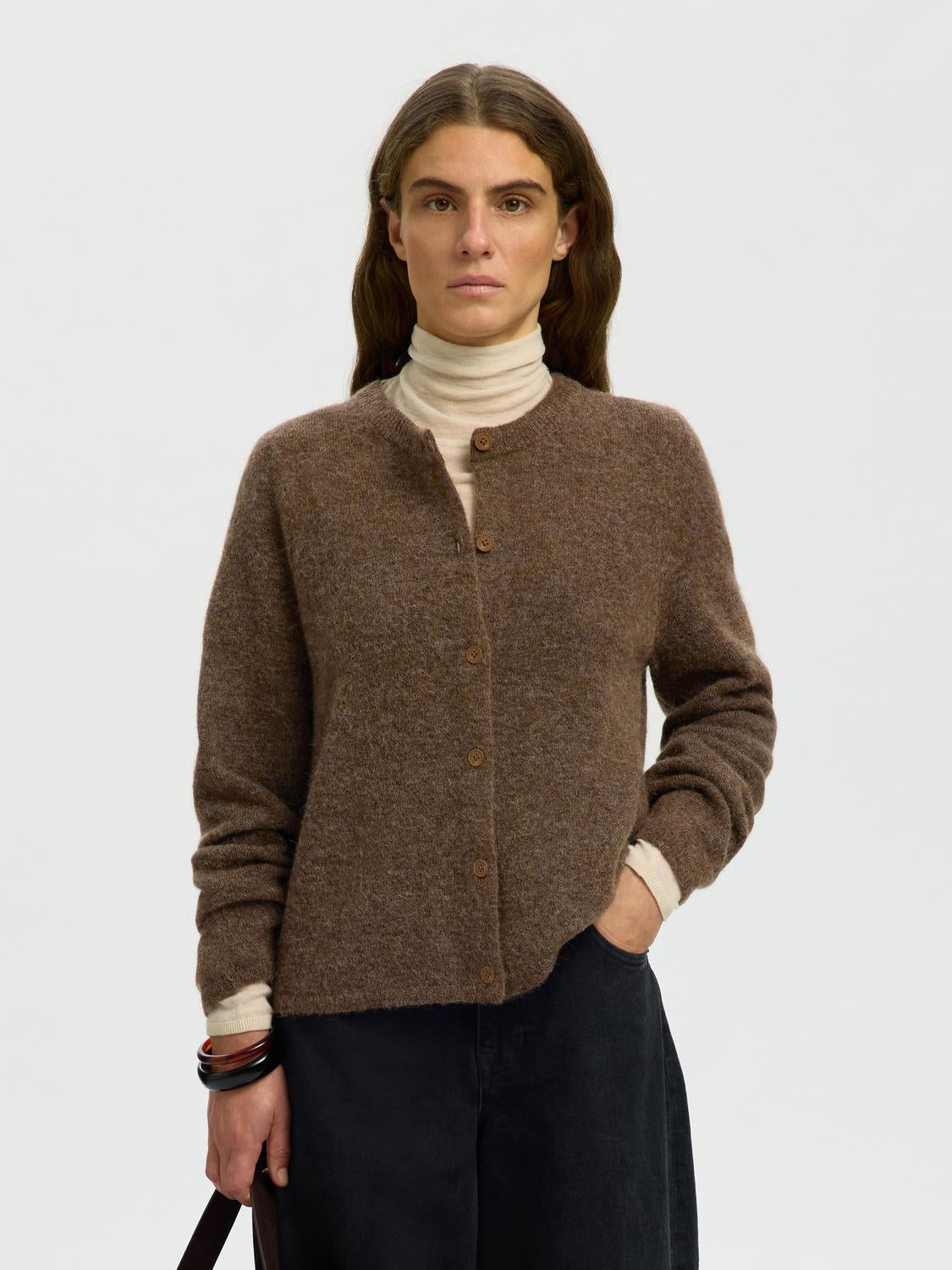 Selected Women Lulu Cardigan New Ls Knit