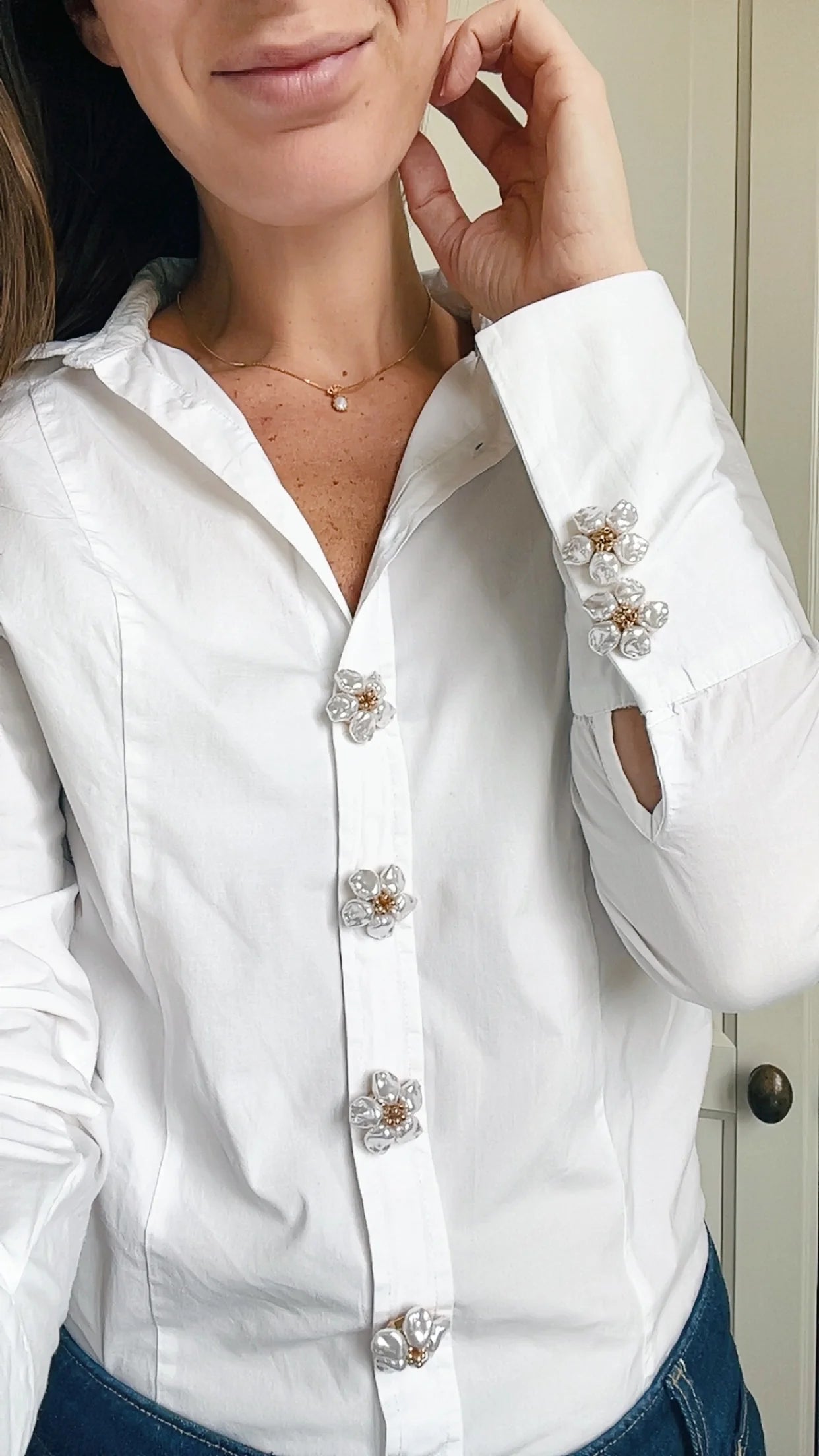 Wilma Knappcharms - Pearl Bloom Gold