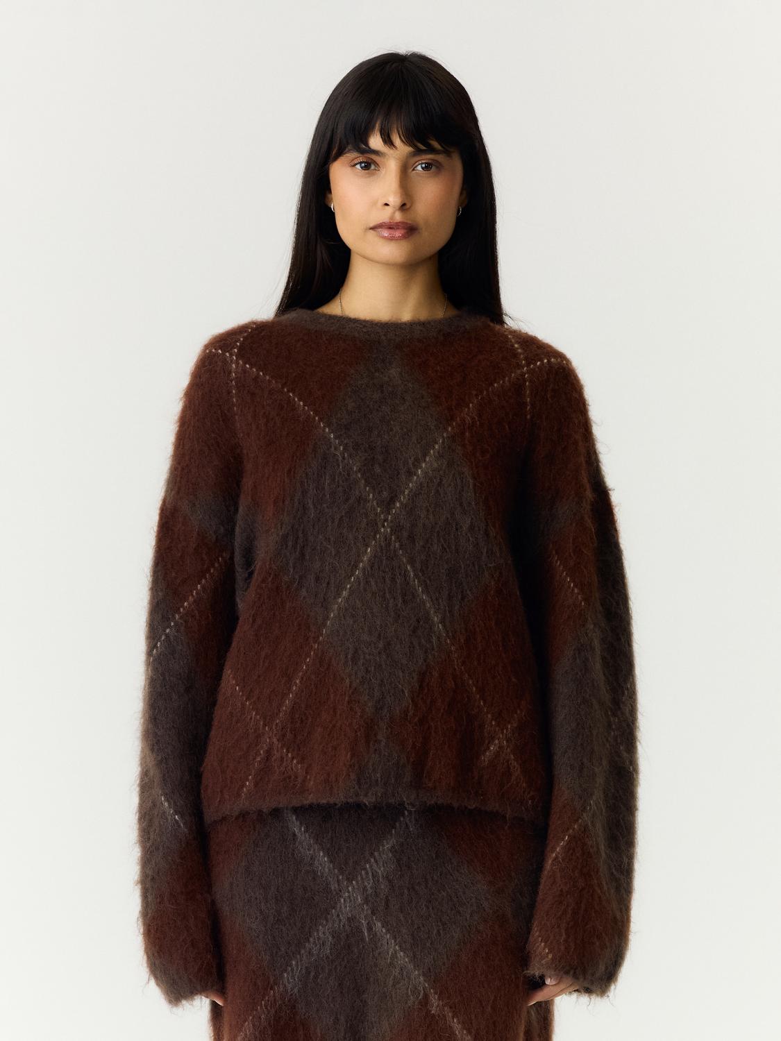 Y.A.S - Pullover - Coffee Bean - Argy