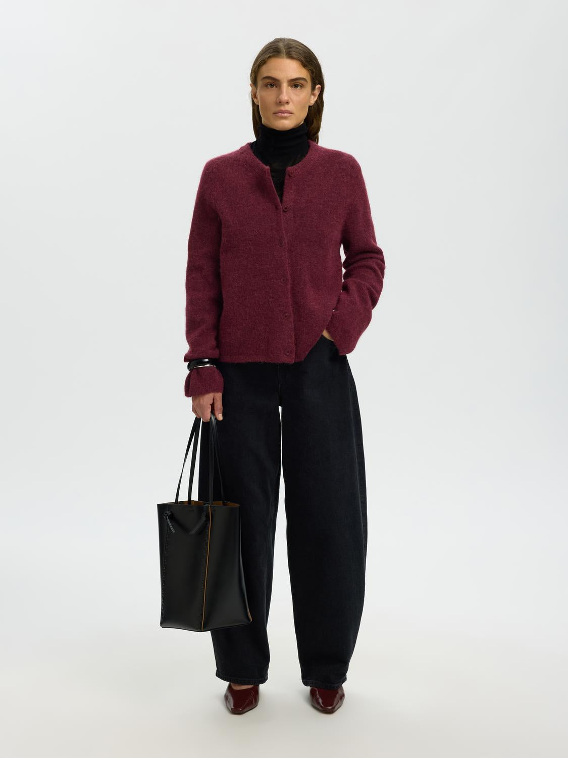 Selected Women Lulu Cardigan New Ls Knit