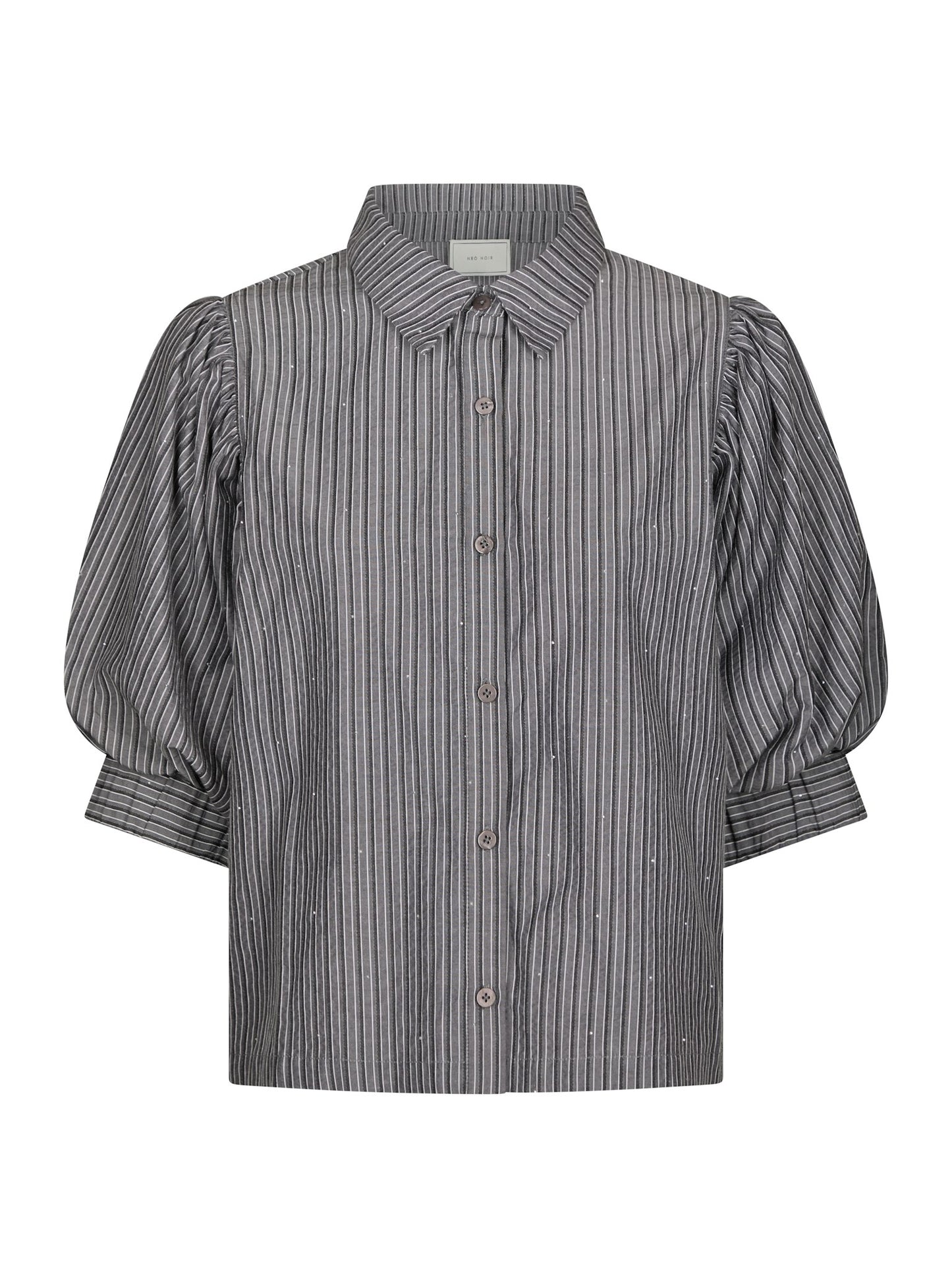 Neo Noir - Skjorte - Dark grey - Etta Stripe B