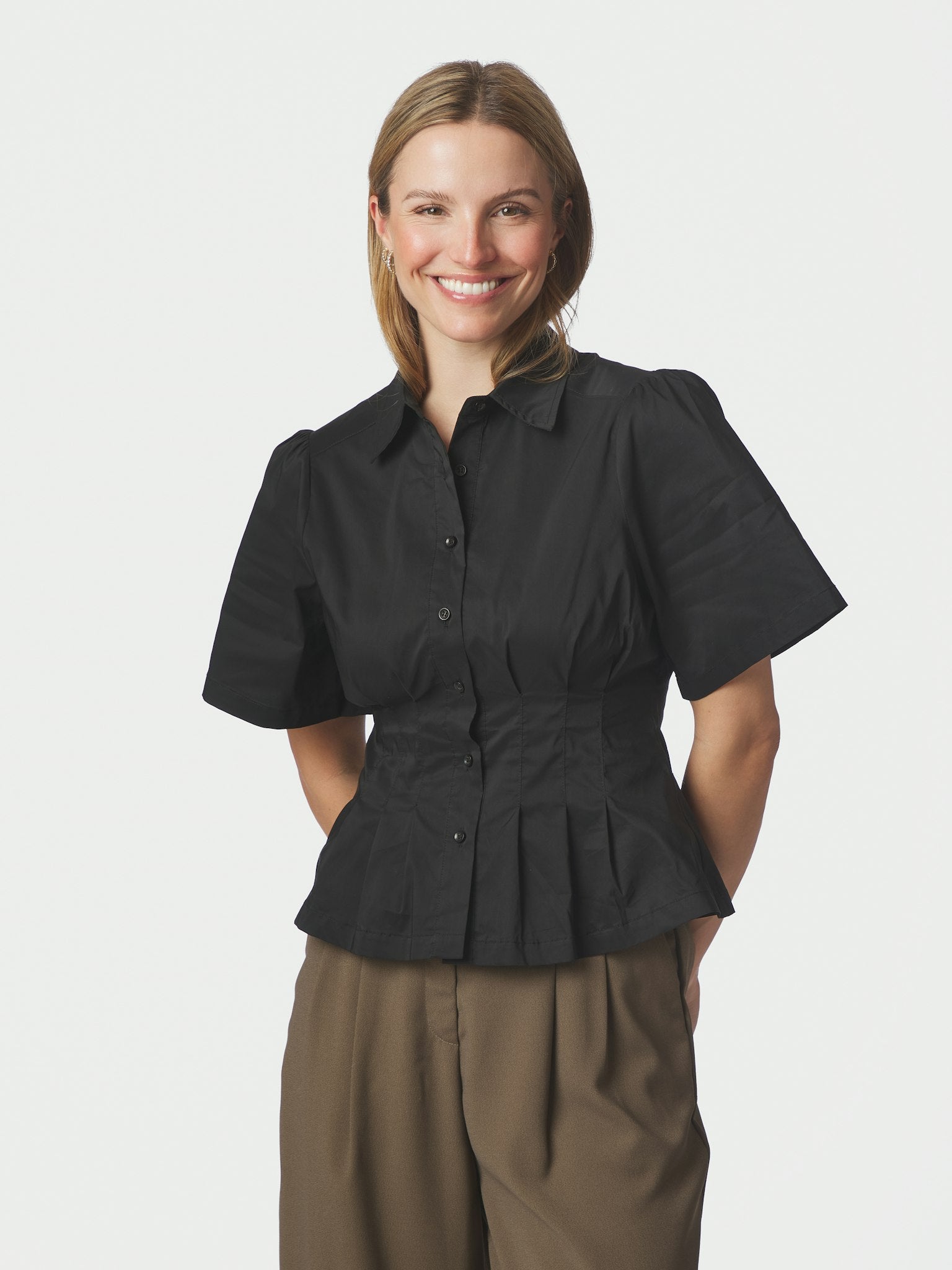Neo Noir - Skjorte - Black - Balara Poplin
