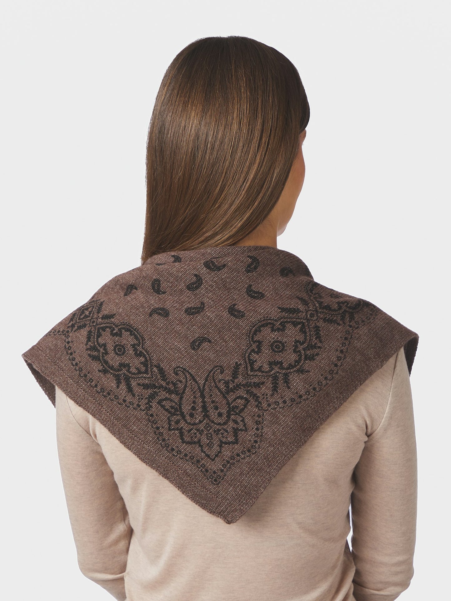 Neo Noir - Scarf - Off White - Adelina Paisley