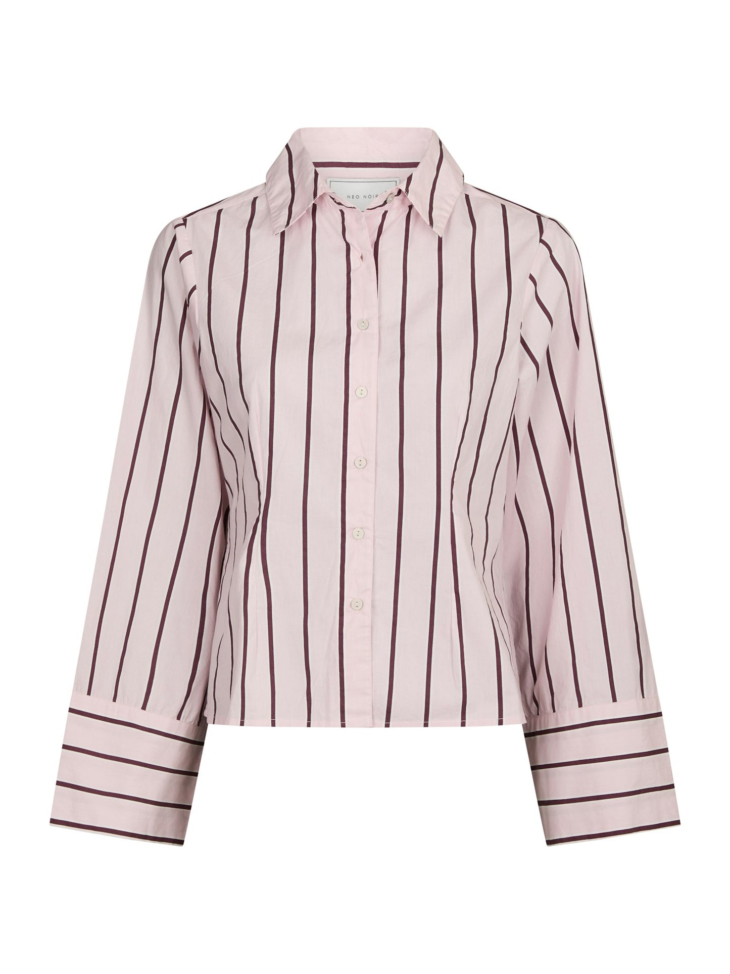 Neo Noir - Shirt - Light Pink - Rosa Wide Stripe