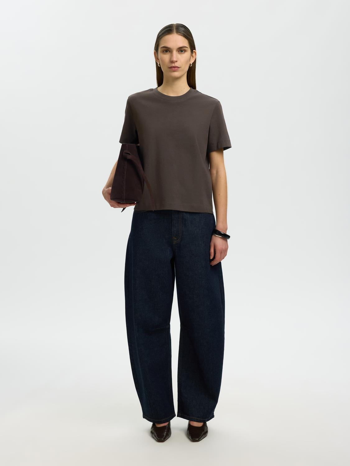Selected Women - T-shirt - Delicioso - Slwessential Ss Boxy Tee Noos